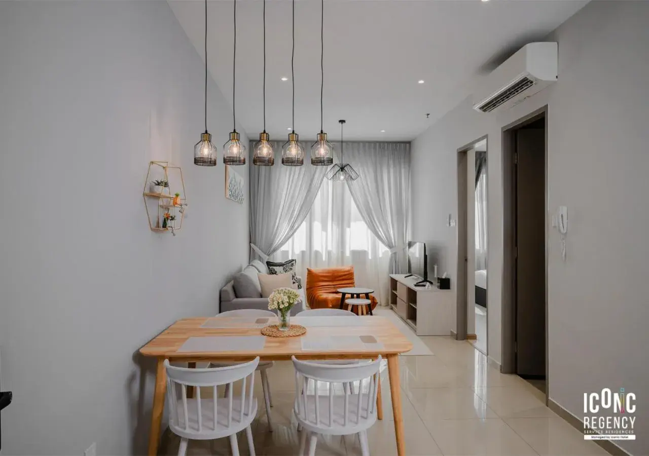 Living room in Iconic Regency Service Residences, managed by Iconic Hotel Living room in Iconic Regency Service Residences, managed by Iconic Hotel