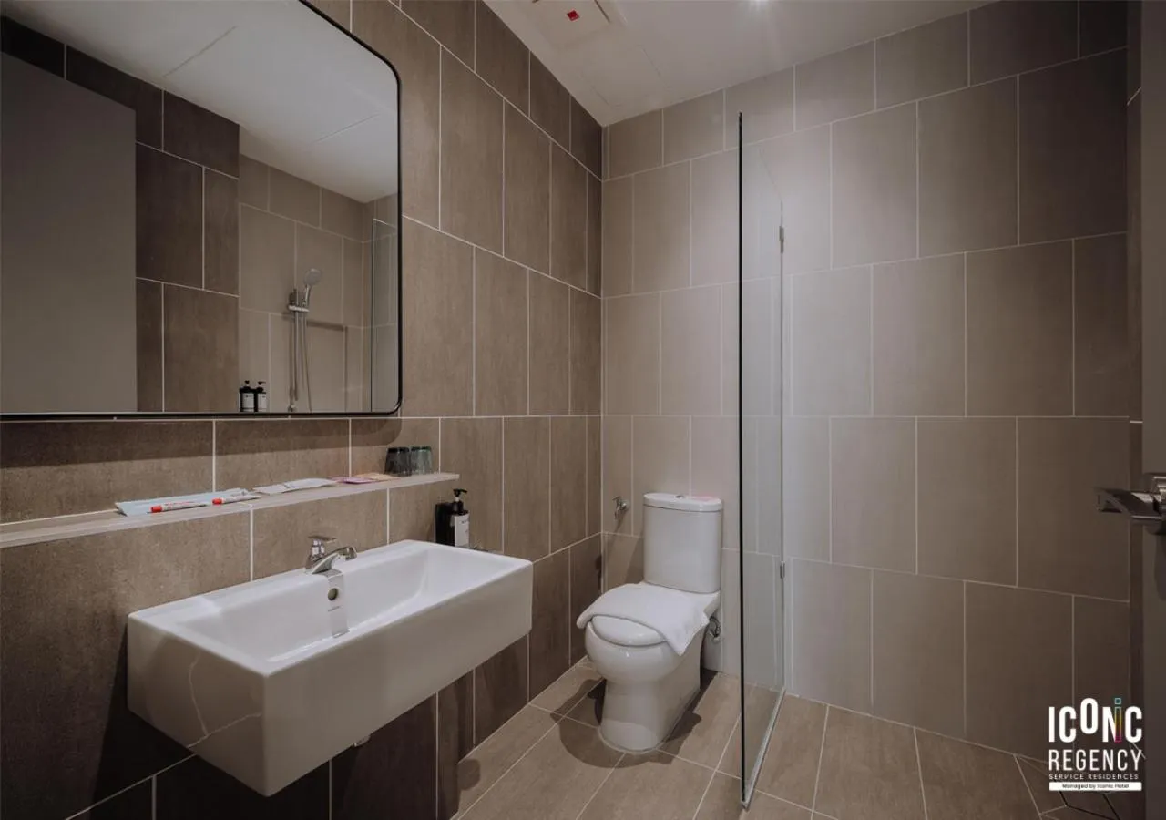 Shower in Iconic Regency Service Residences, managed by Iconic Hotel