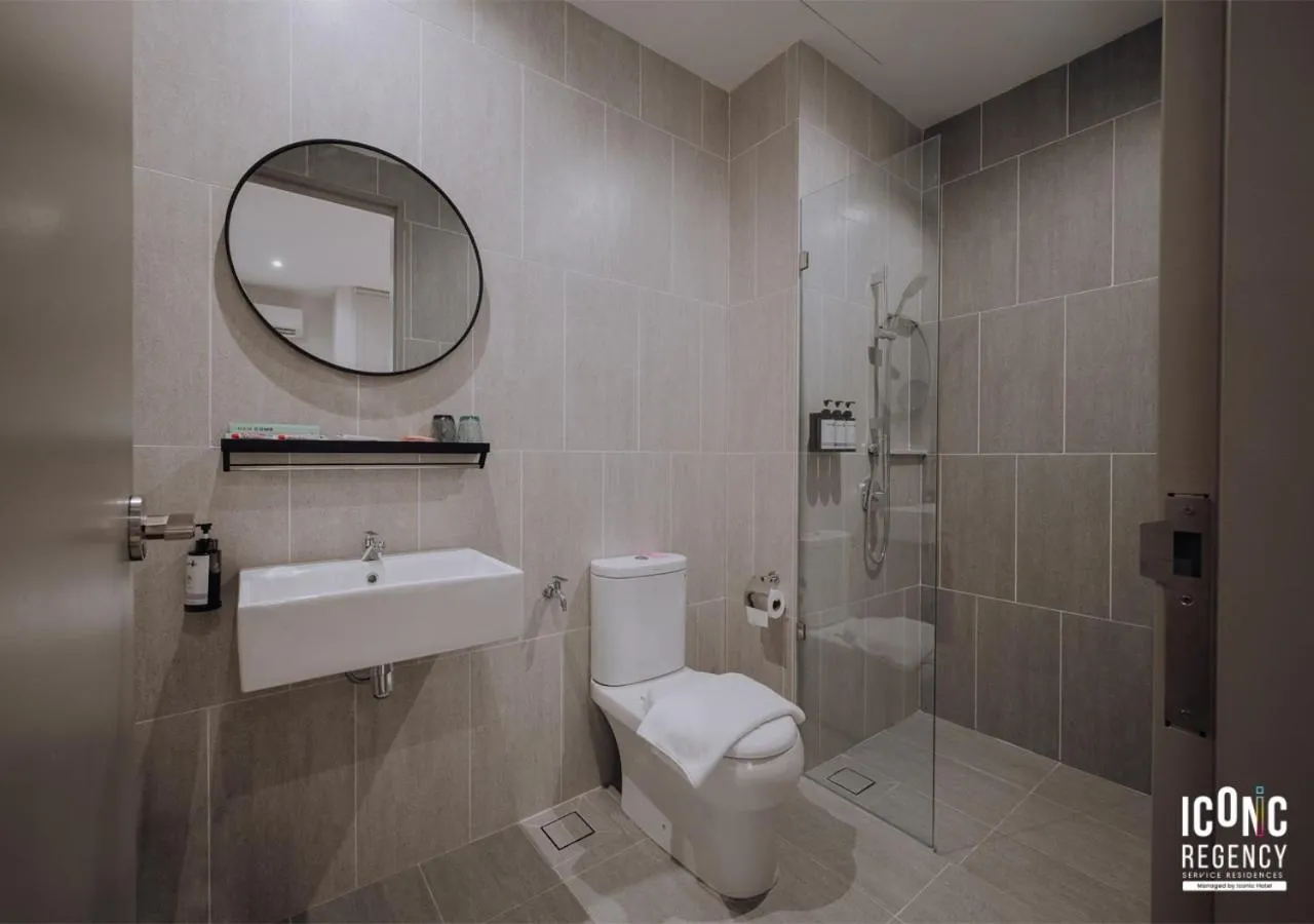 Shower in Iconic Regency Service Residences, managed by Iconic Hotel