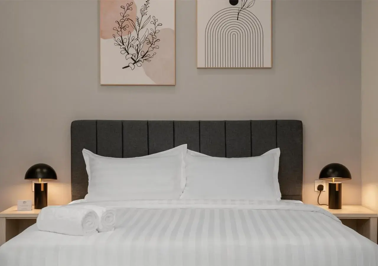 Bed in Iconic Regency Service Residences, managed by Iconic Hotel Bed in Iconic Regency Service Residences, managed by Iconic Hotel