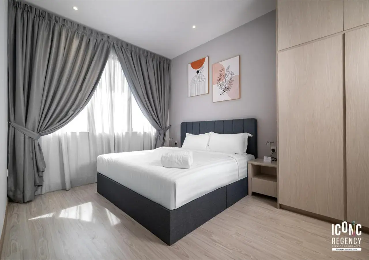 Bed in Iconic Regency Service Residences, managed by Iconic Hotel Bed in Iconic Regency Service Residences, managed by Iconic Hotel