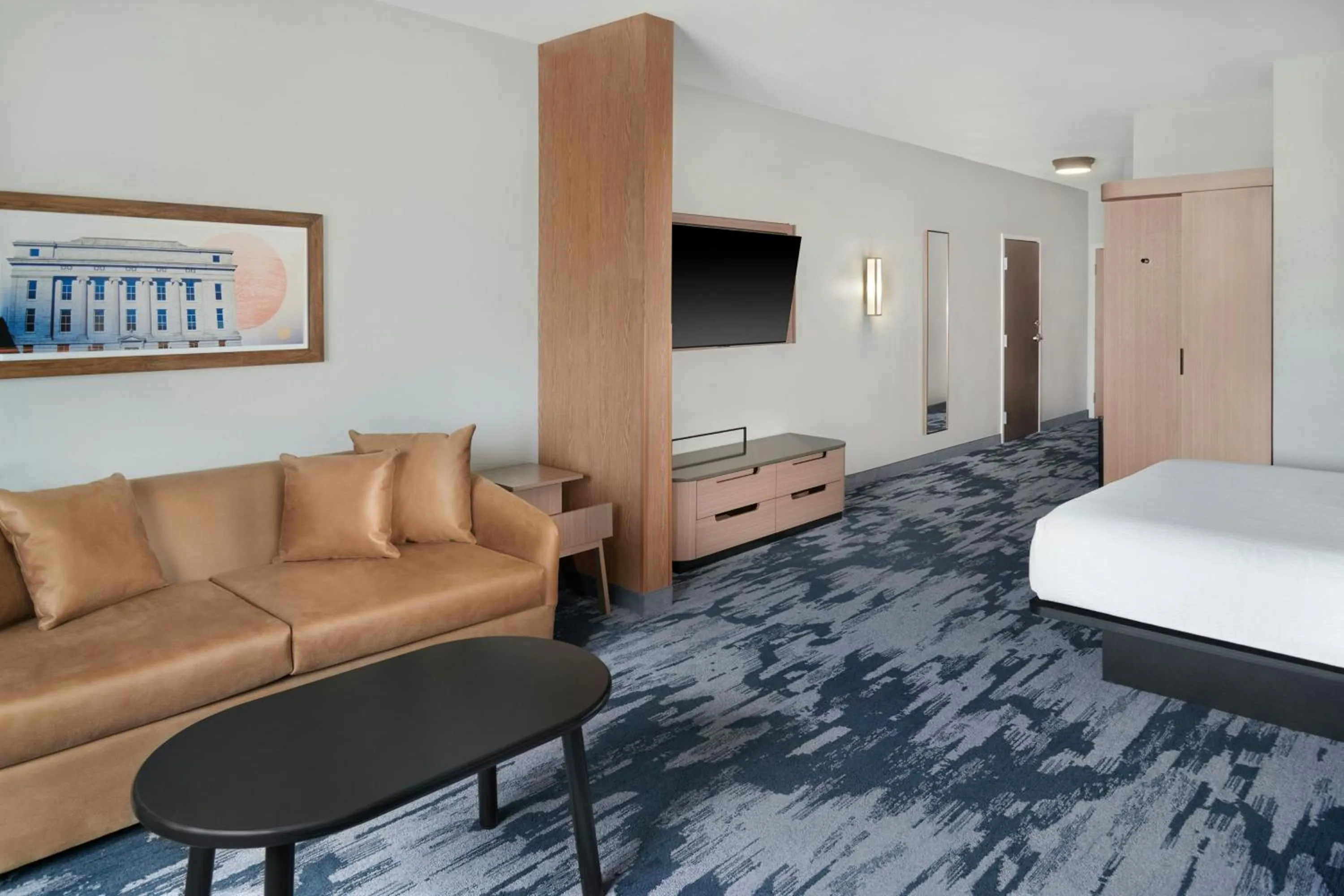 Living room, Bed in Fairfield by Marriott Inn & Suites Columbus