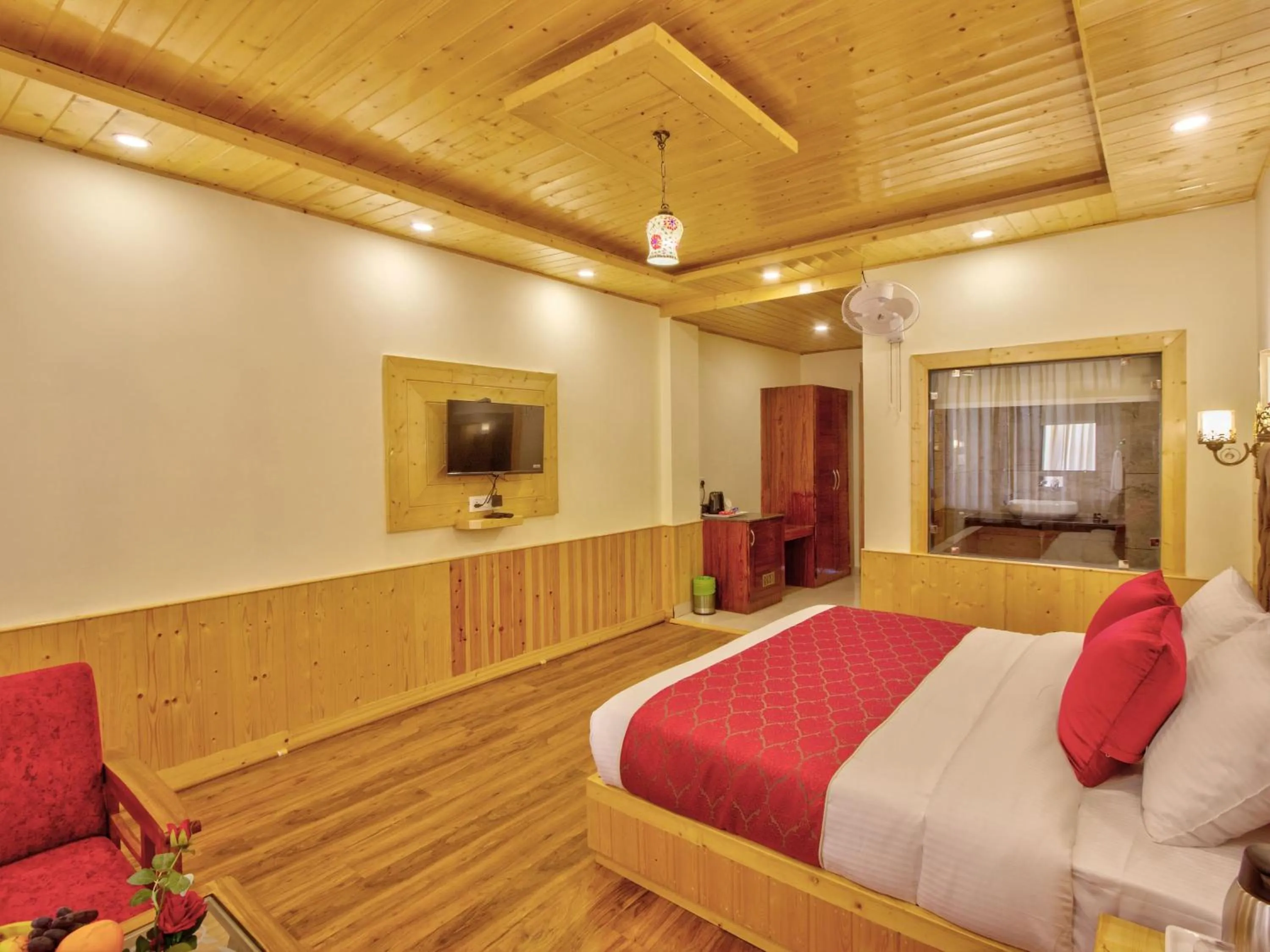 Bed in Swastik Grand Manali