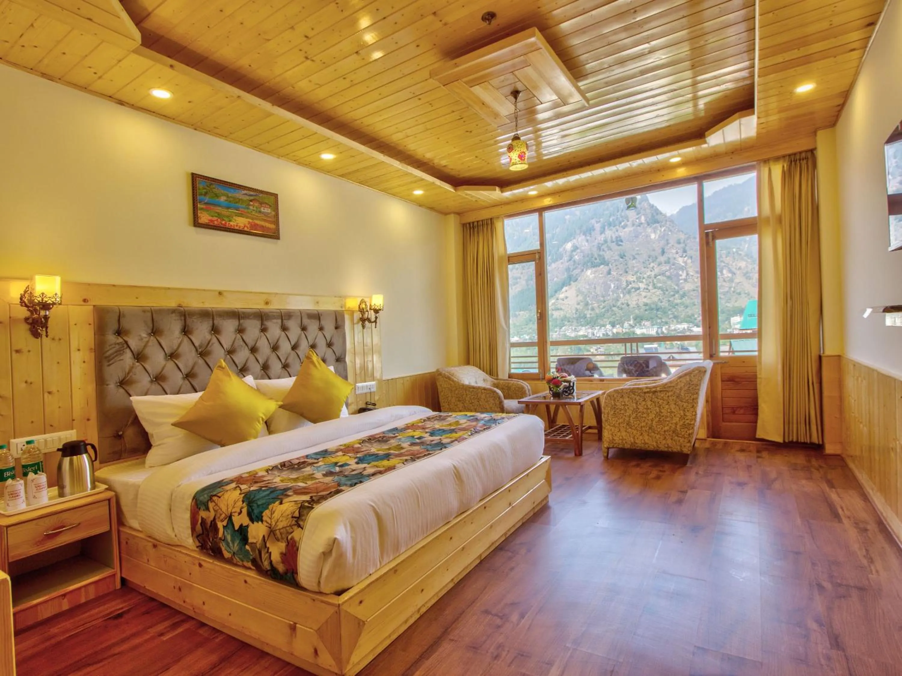 Bed in Swastik Grand Manali