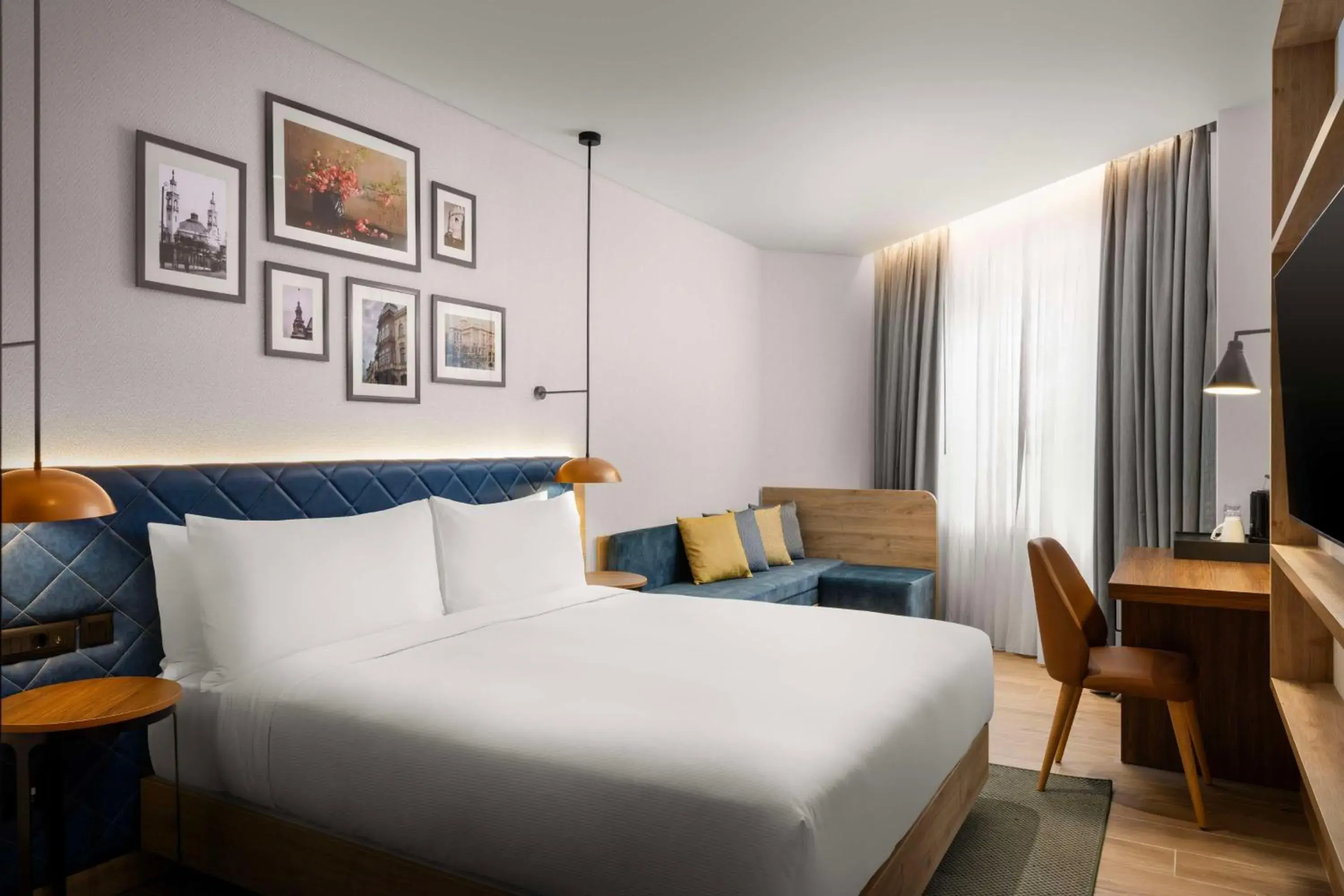 King Room with Sofa Bed and City View in Hilton Garden Inn Baku King Room with Sofa Bed and City View in Hilton Garden Inn Baku