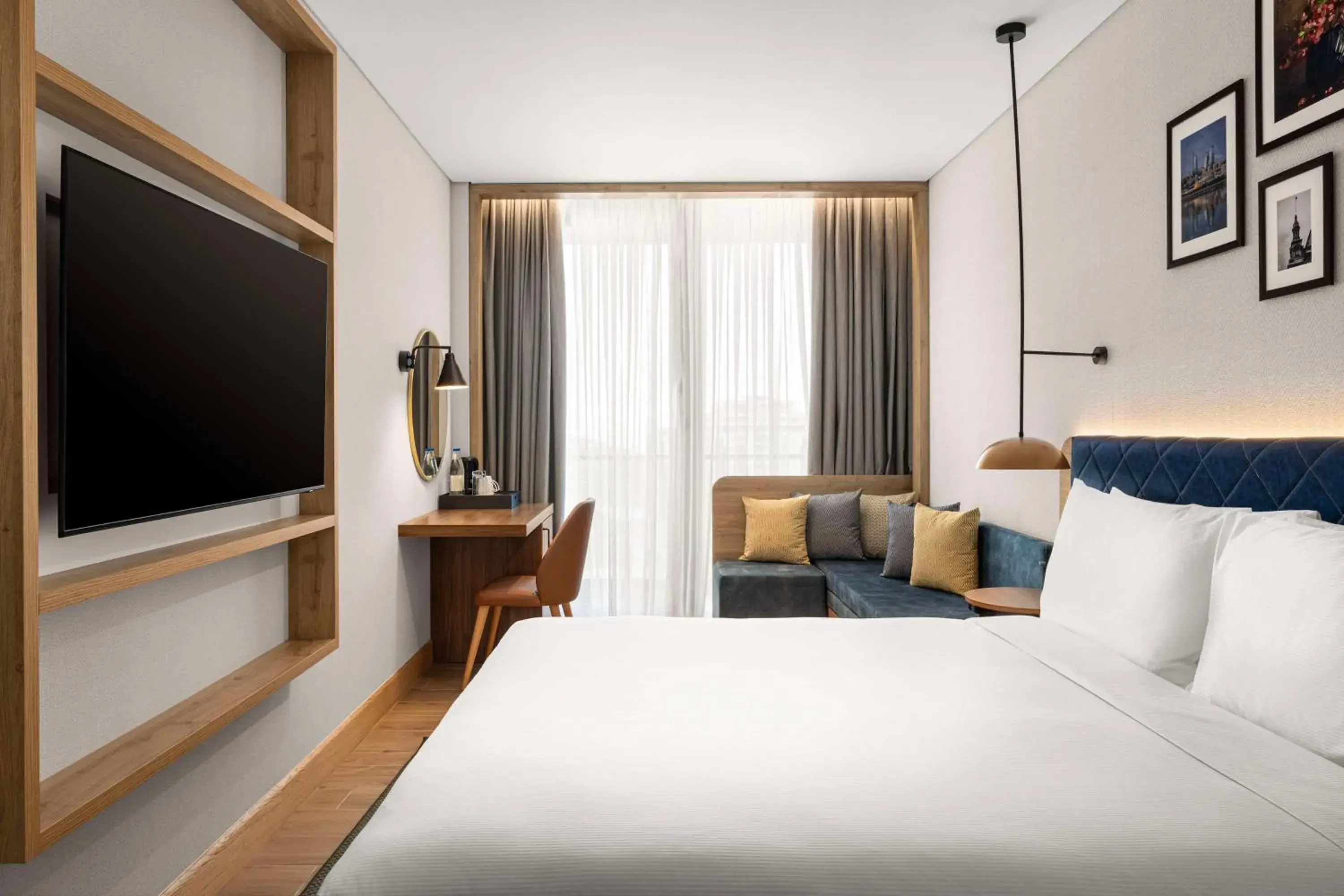 High Floor King Room with Sofa Bed and Balcony in Hilton Garden Inn Baku High Floor King Room with Sofa Bed and Balcony in Hilton Garden Inn Baku