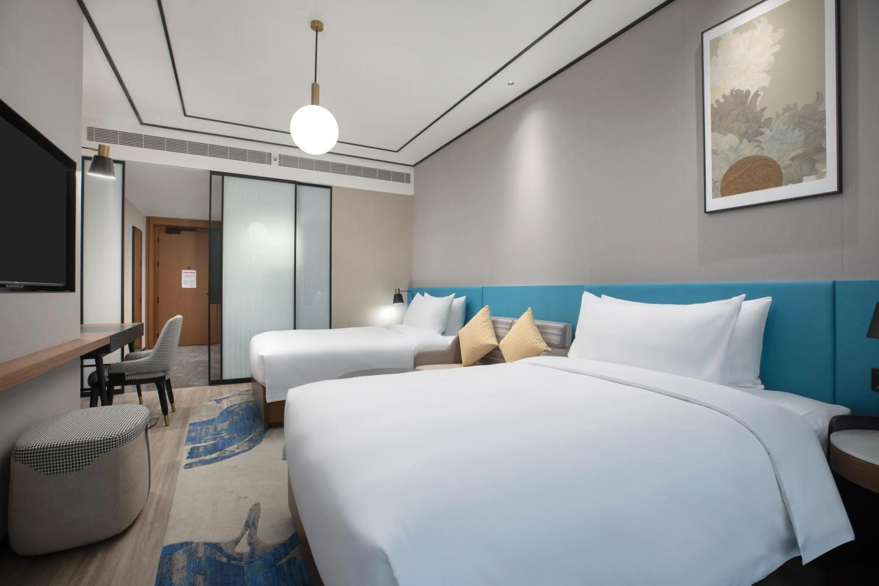 Bed in Hilton Garden Inn Luoyang Kaiyuan Avenue