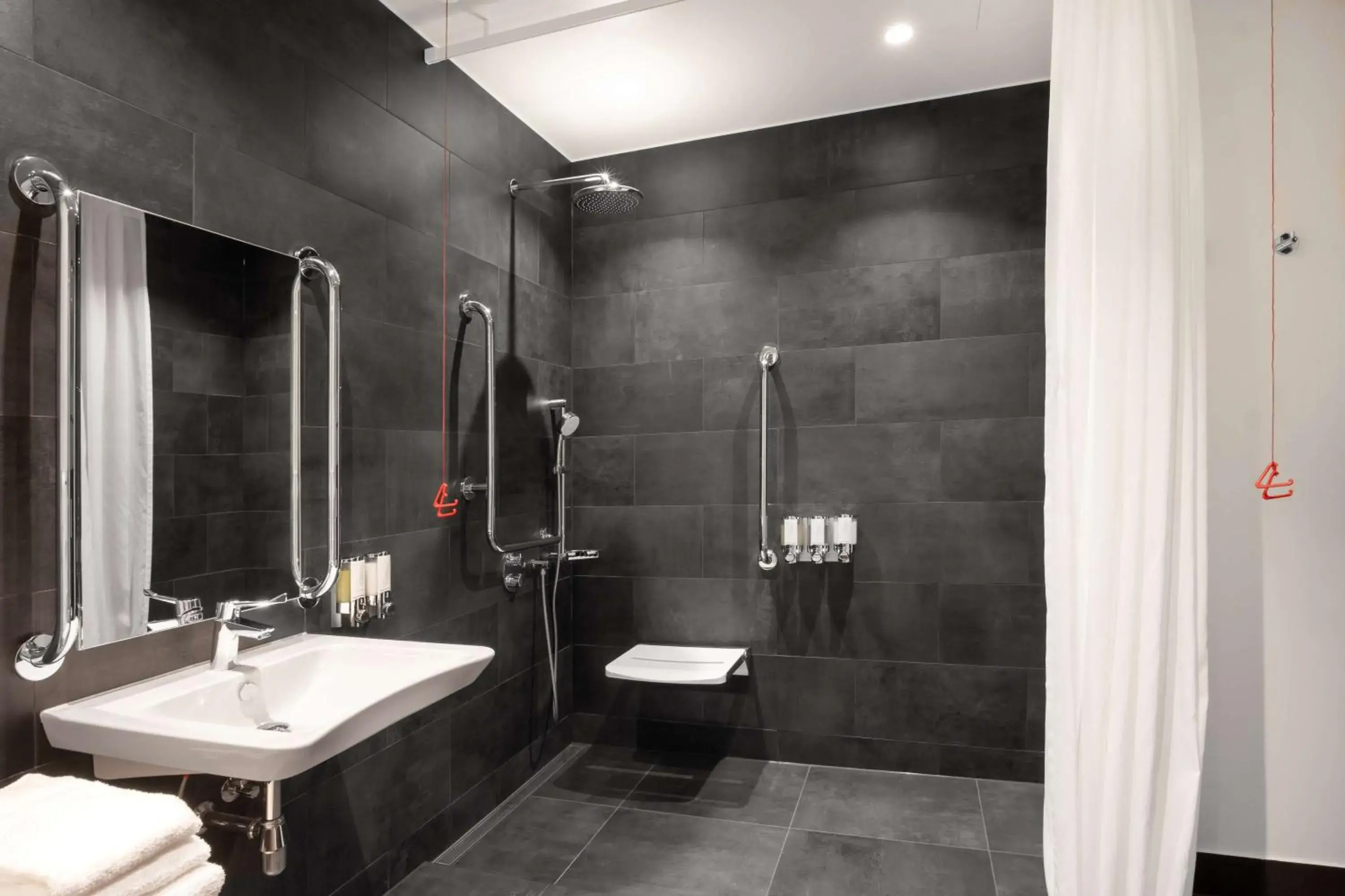 Bathroom in Hampton By Hilton Tallinn Bathroom in Hampton By Hilton Tallinn