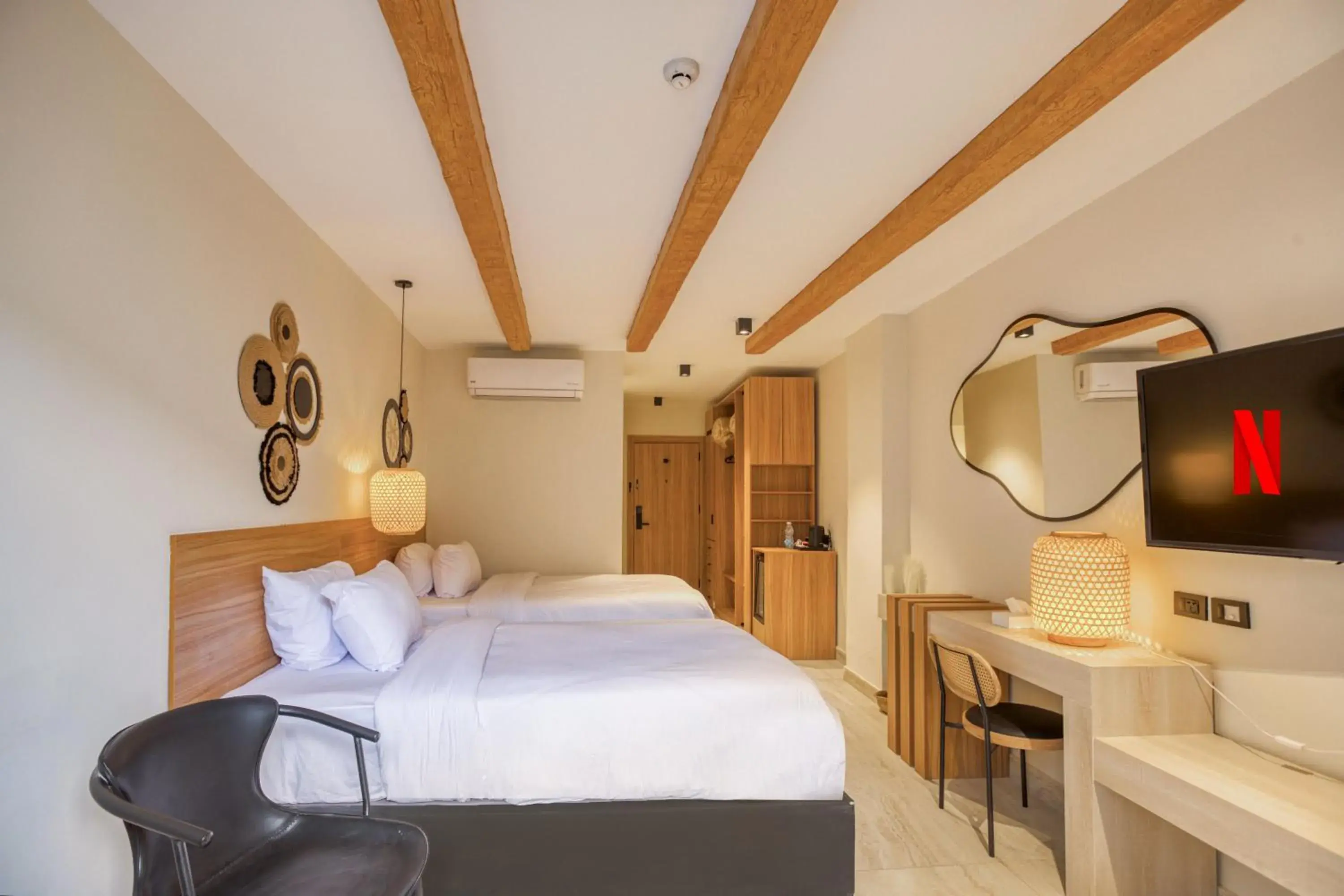 Twin Room with City View in La Boutique Hôtel - Vue Des Pyramides Twin Room with City View in La Boutique Hôtel - Vue Des Pyramides