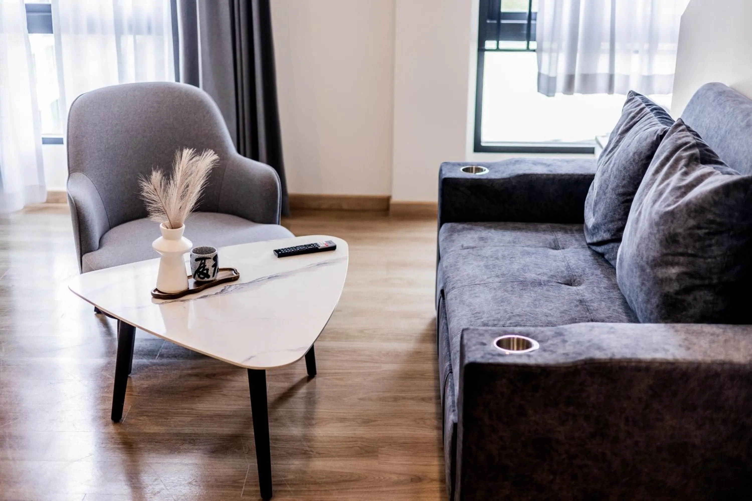 Living room in Duplex Liora 1BR PoolsGym Shuttle to Nai Harn