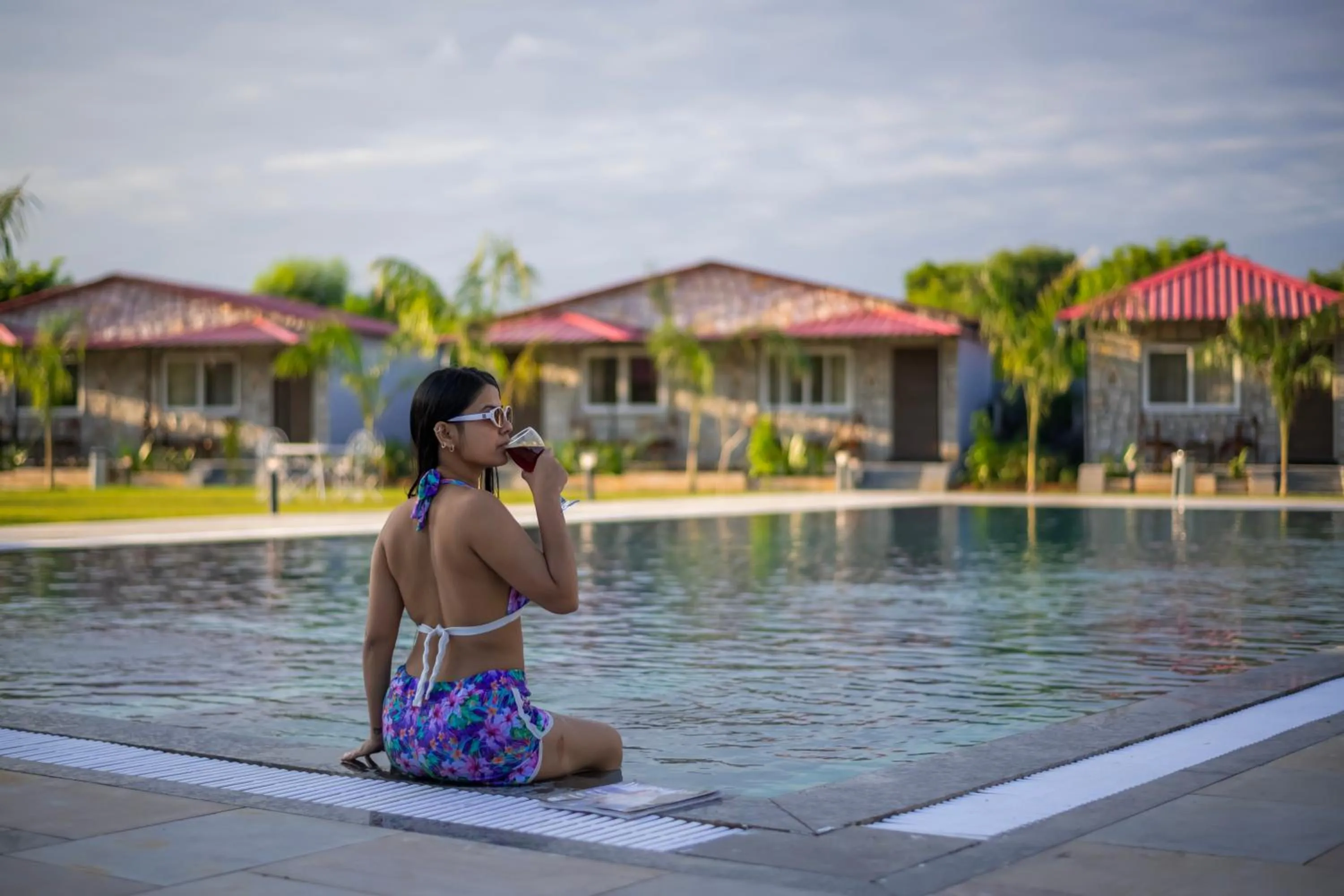 Swimming pool in Aashiyana Luxury Cottages