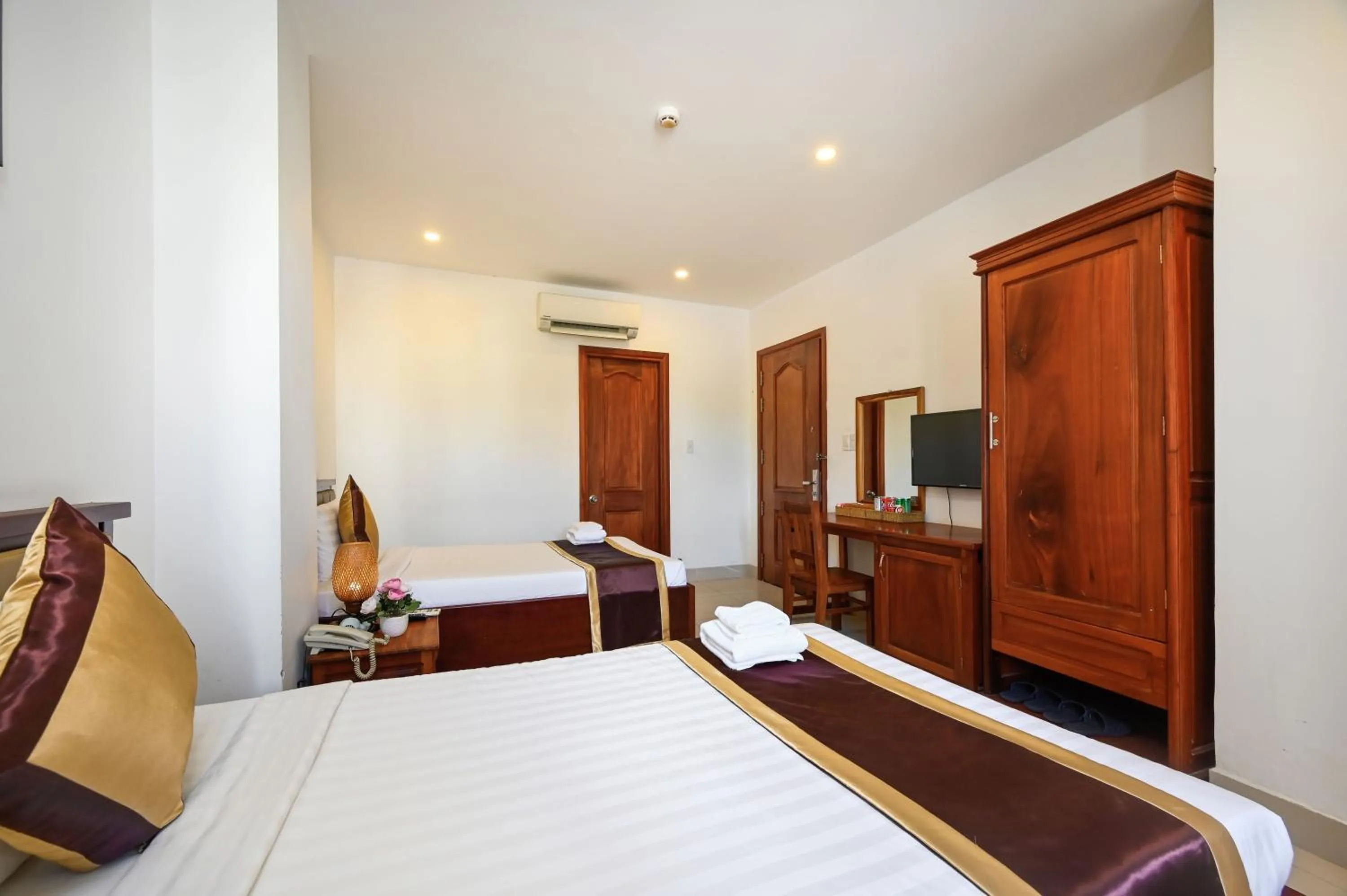 Bed in Ha Tien Xua Hotel & Resort