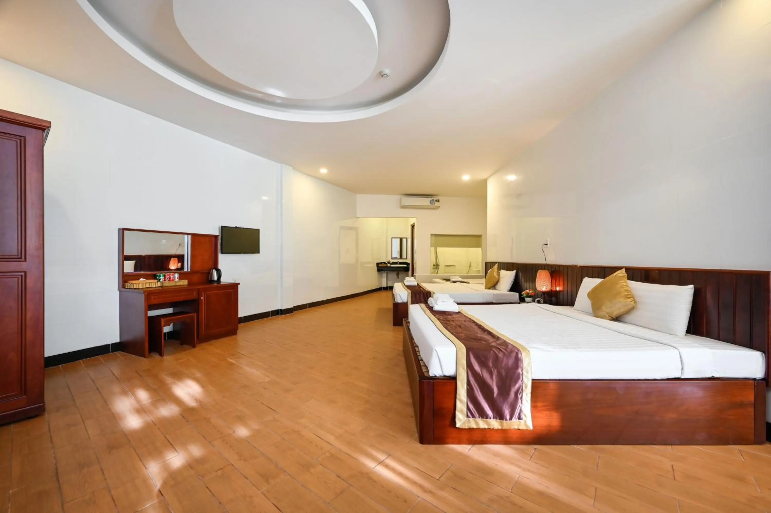 Bed in Ha Tien Xua Hotel & Resort