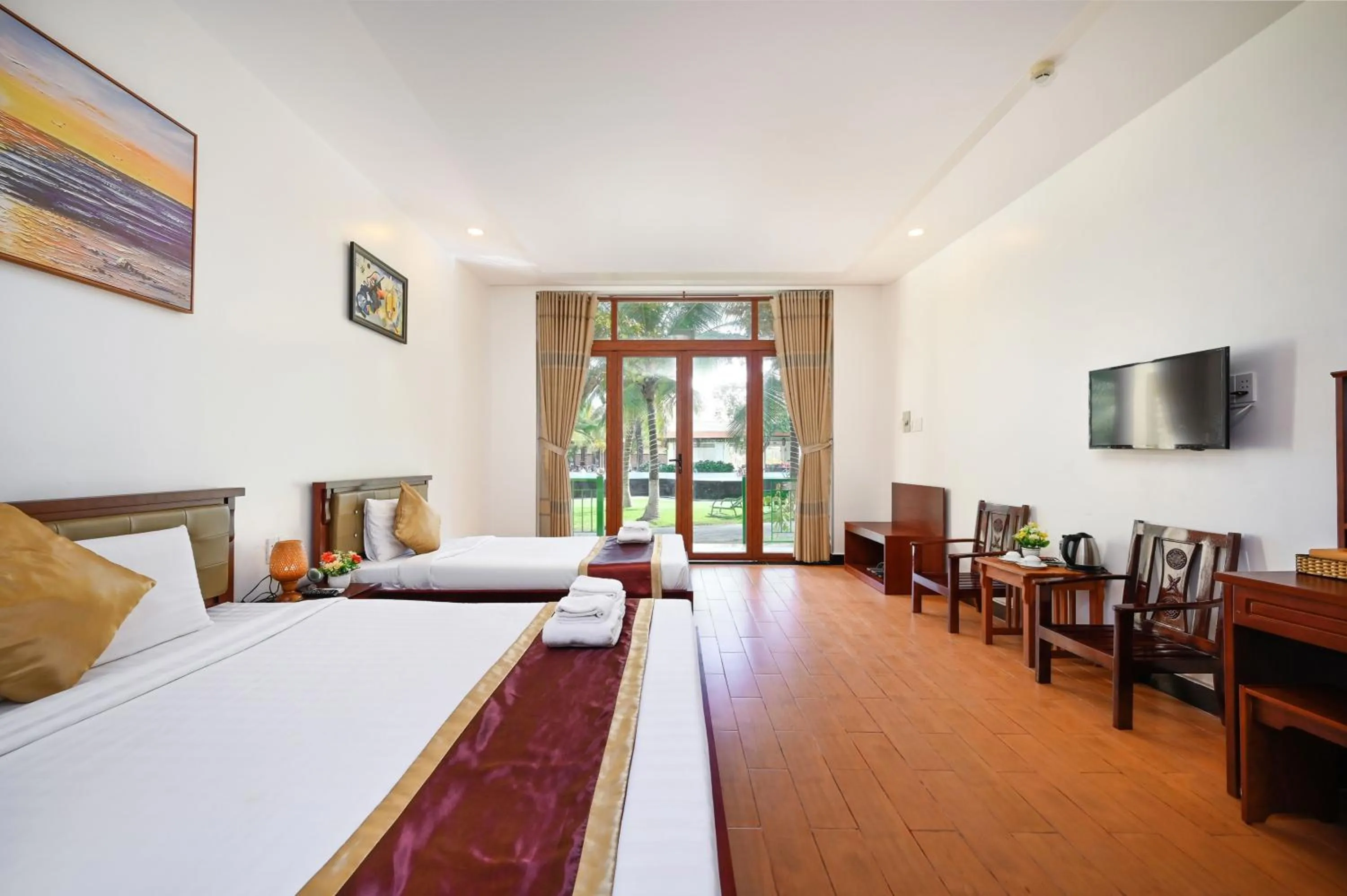 Bed in Ha Tien Xua Hotel & Resort