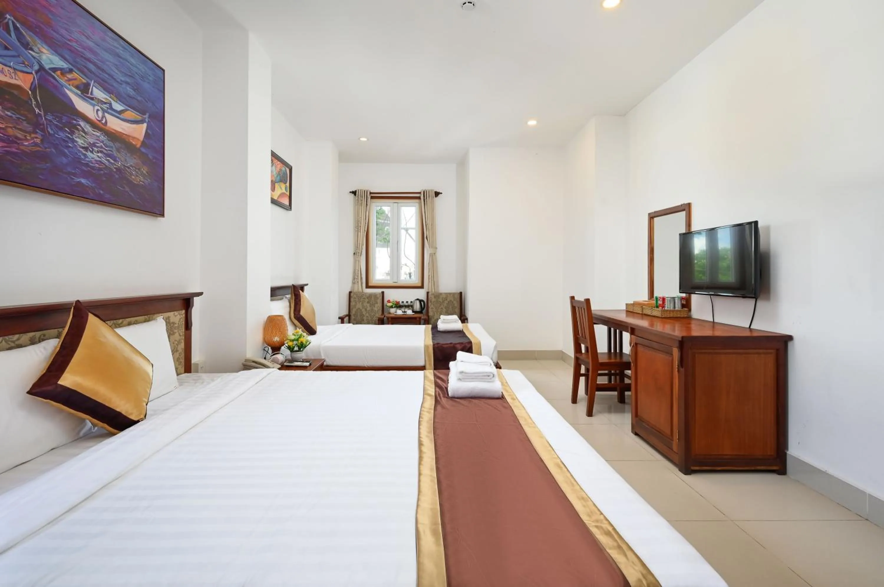 Bed in Ha Tien Xua Hotel & Resort