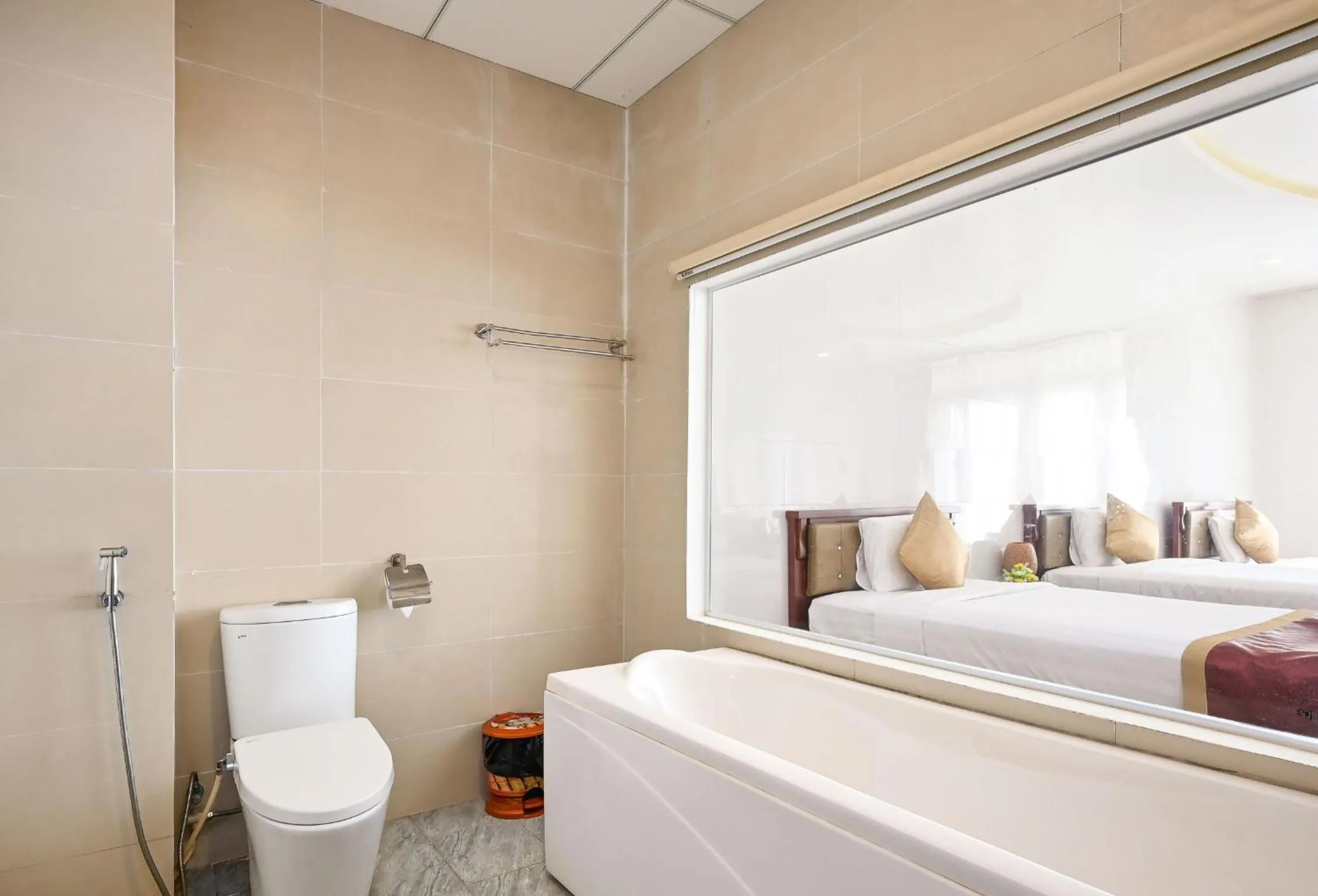 Toilet, Bed in Ha Tien Xua Hotel & Resort