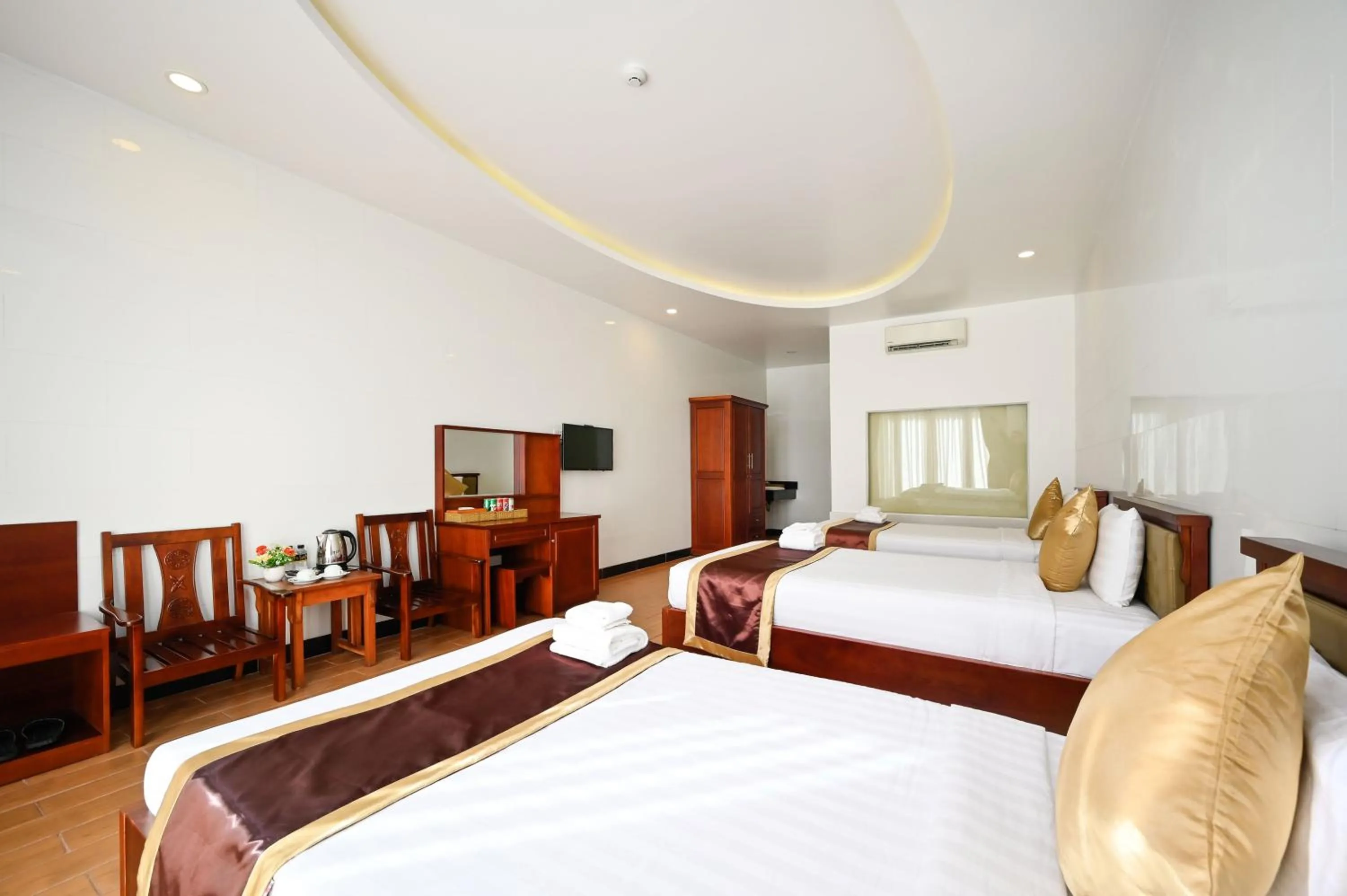 Bed in Ha Tien Xua Hotel & Resort