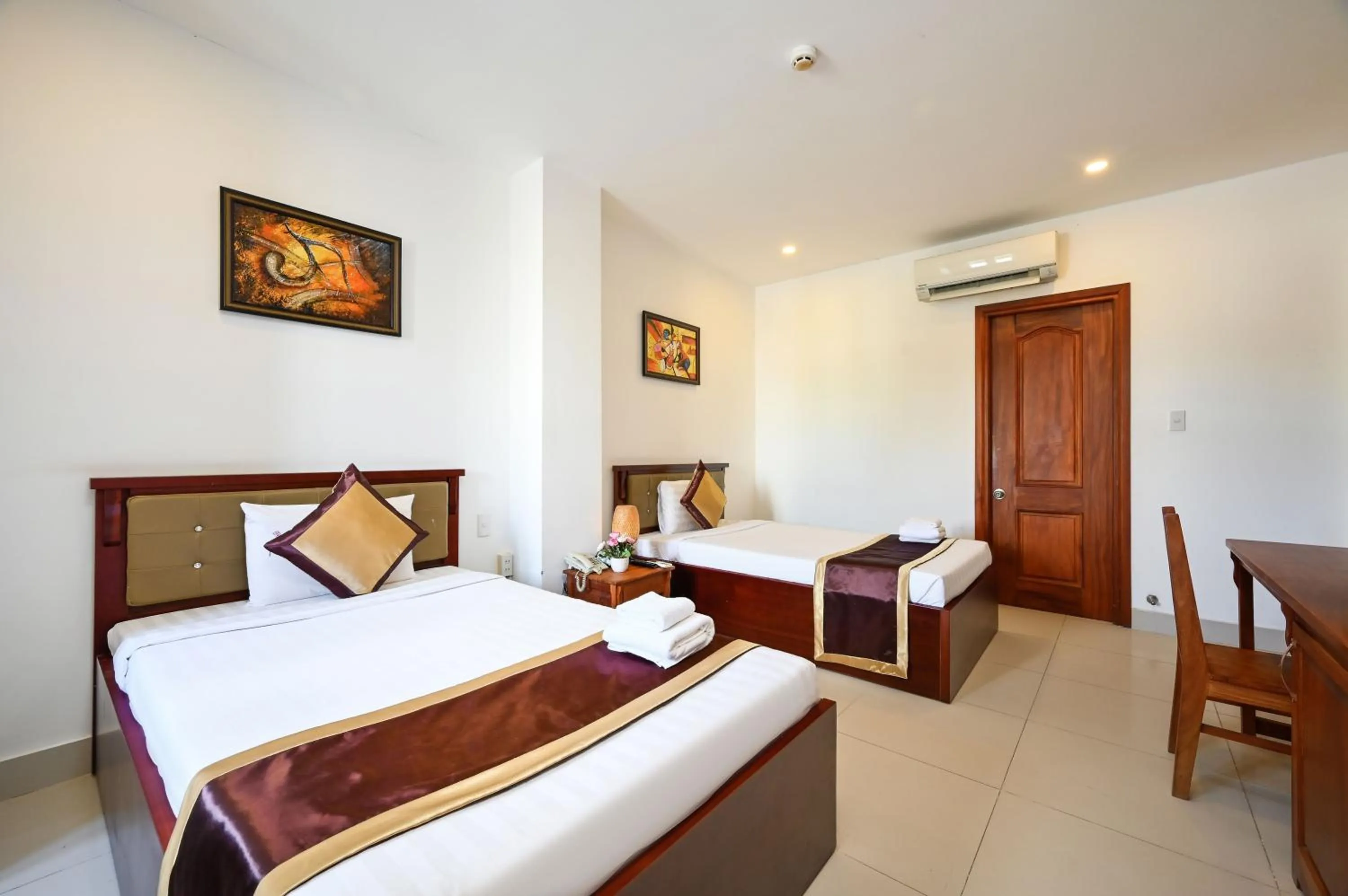 Bed in Ha Tien Xua Hotel & Resort