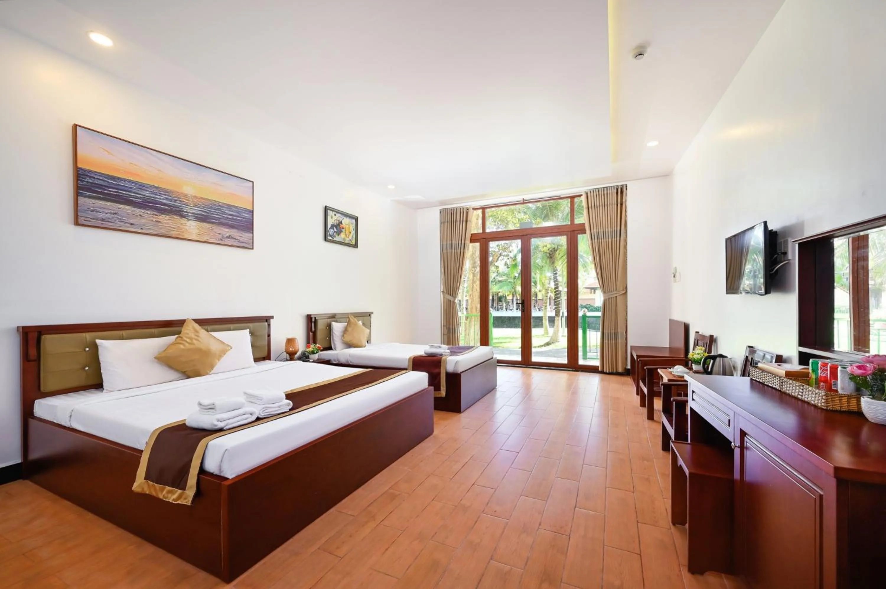 Bed in Ha Tien Xua Hotel & Resort