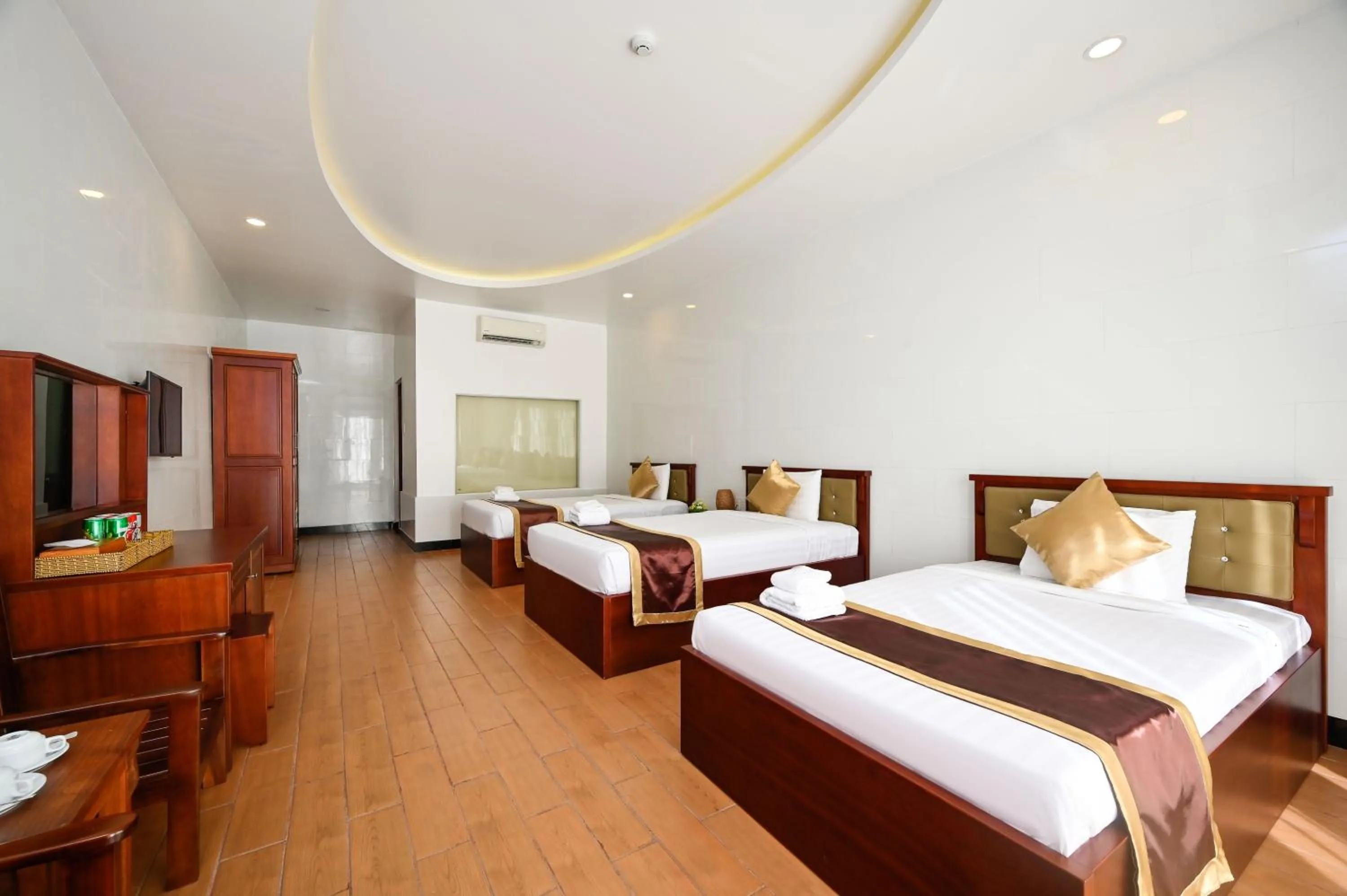 Bed in Ha Tien Xua Hotel & Resort