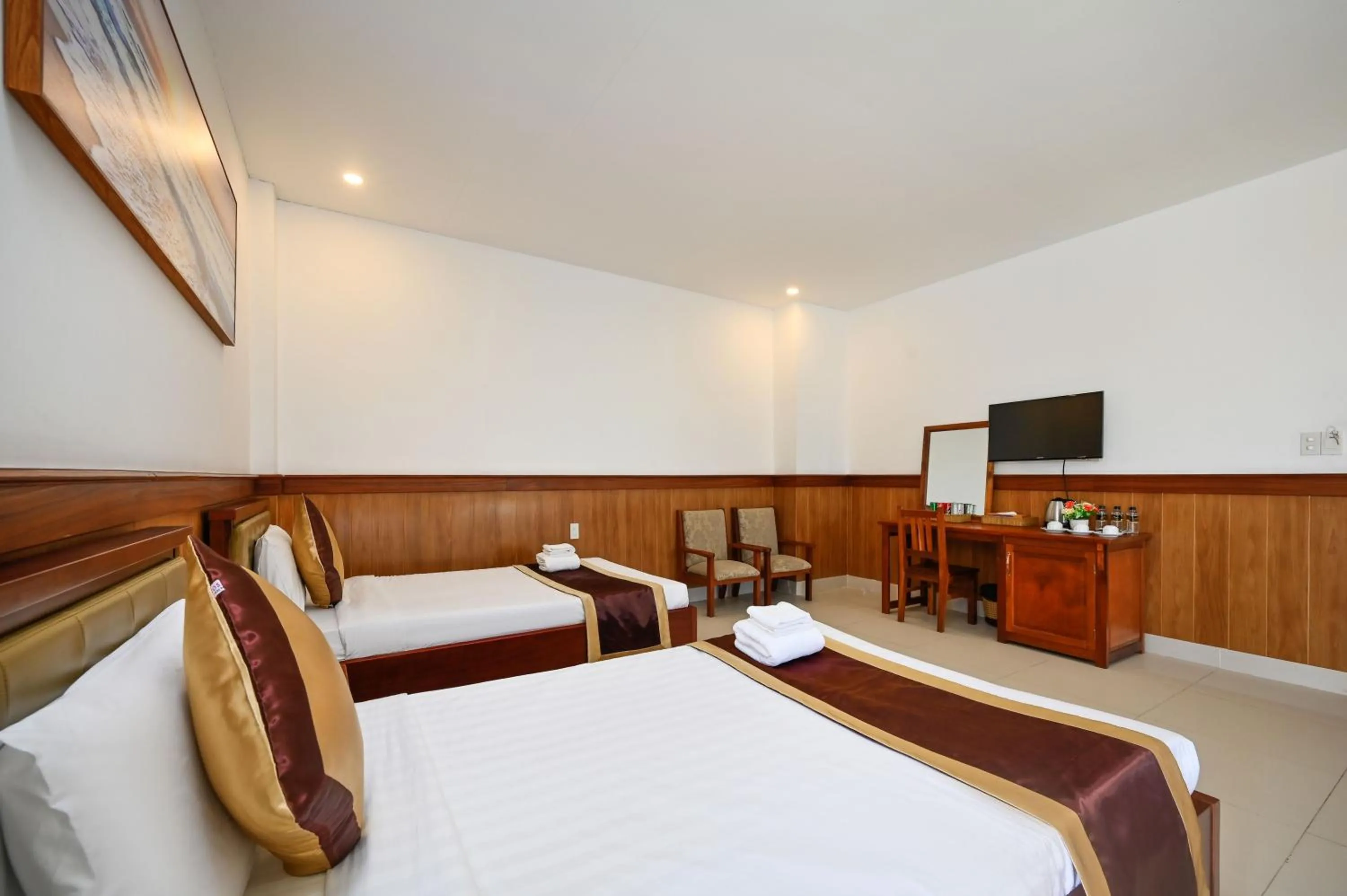 Bed in Ha Tien Xua Hotel & Resort