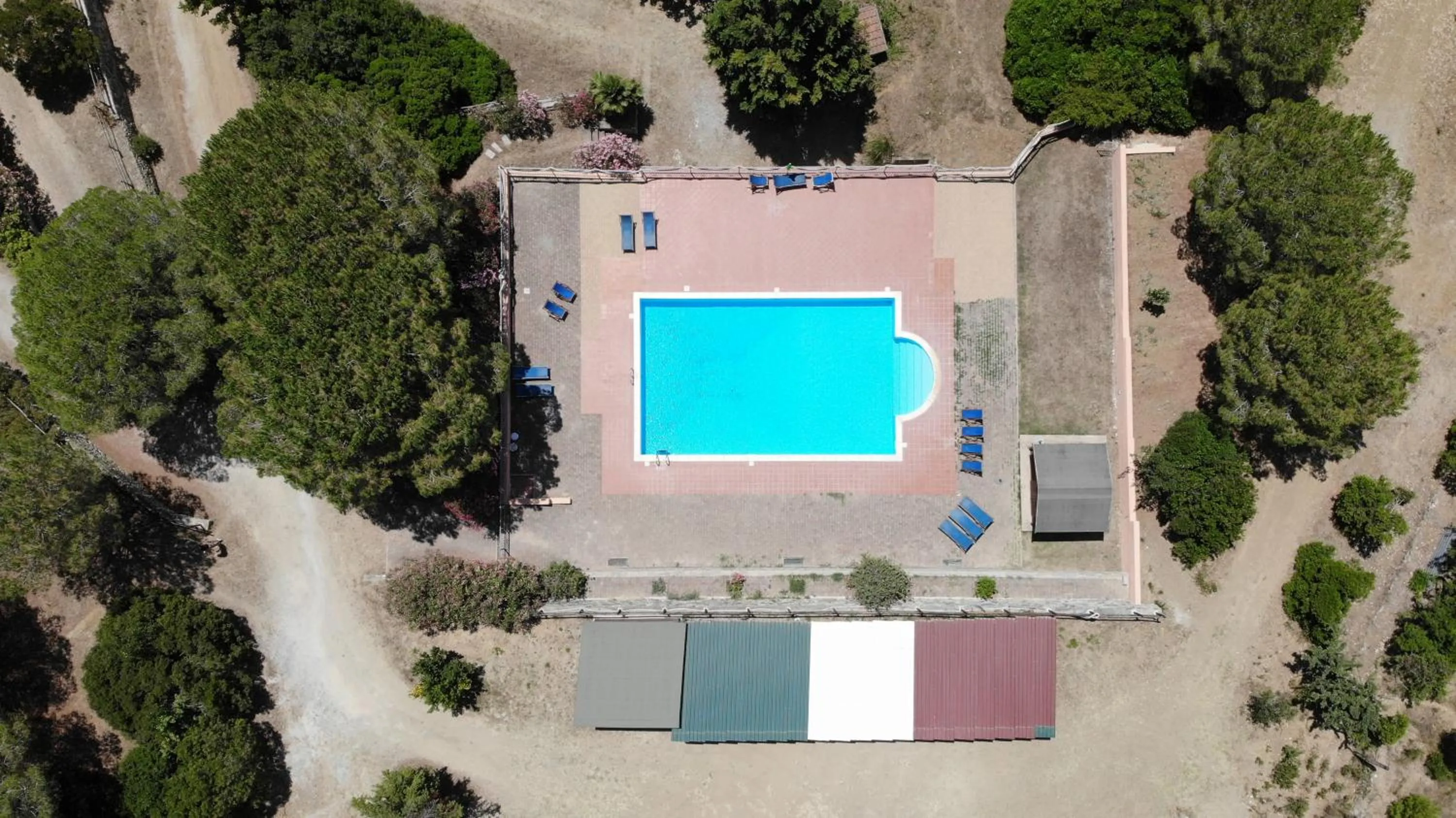 Bird's eye view in Casa Rosada - Piscina, aria condizionata, terrazze e posti auto