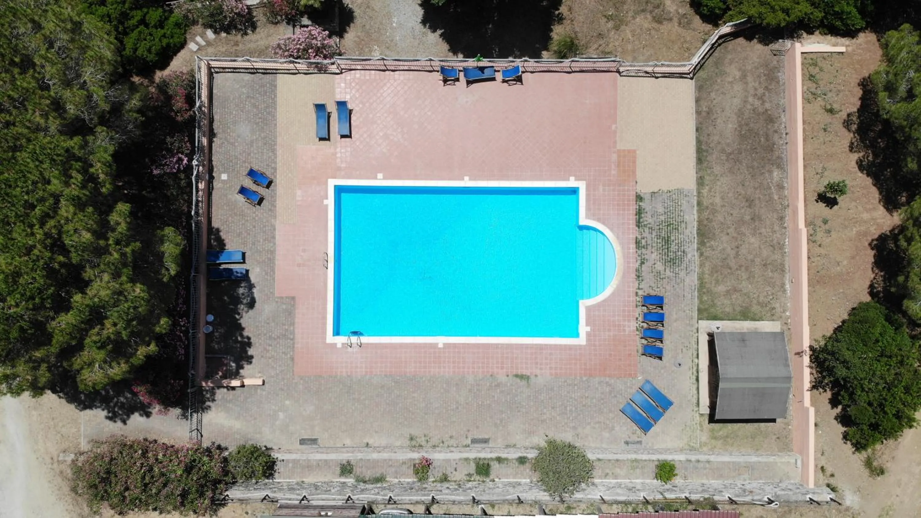 Bird's eye view in Casa Rosada - Piscina, aria condizionata, terrazze e posti auto