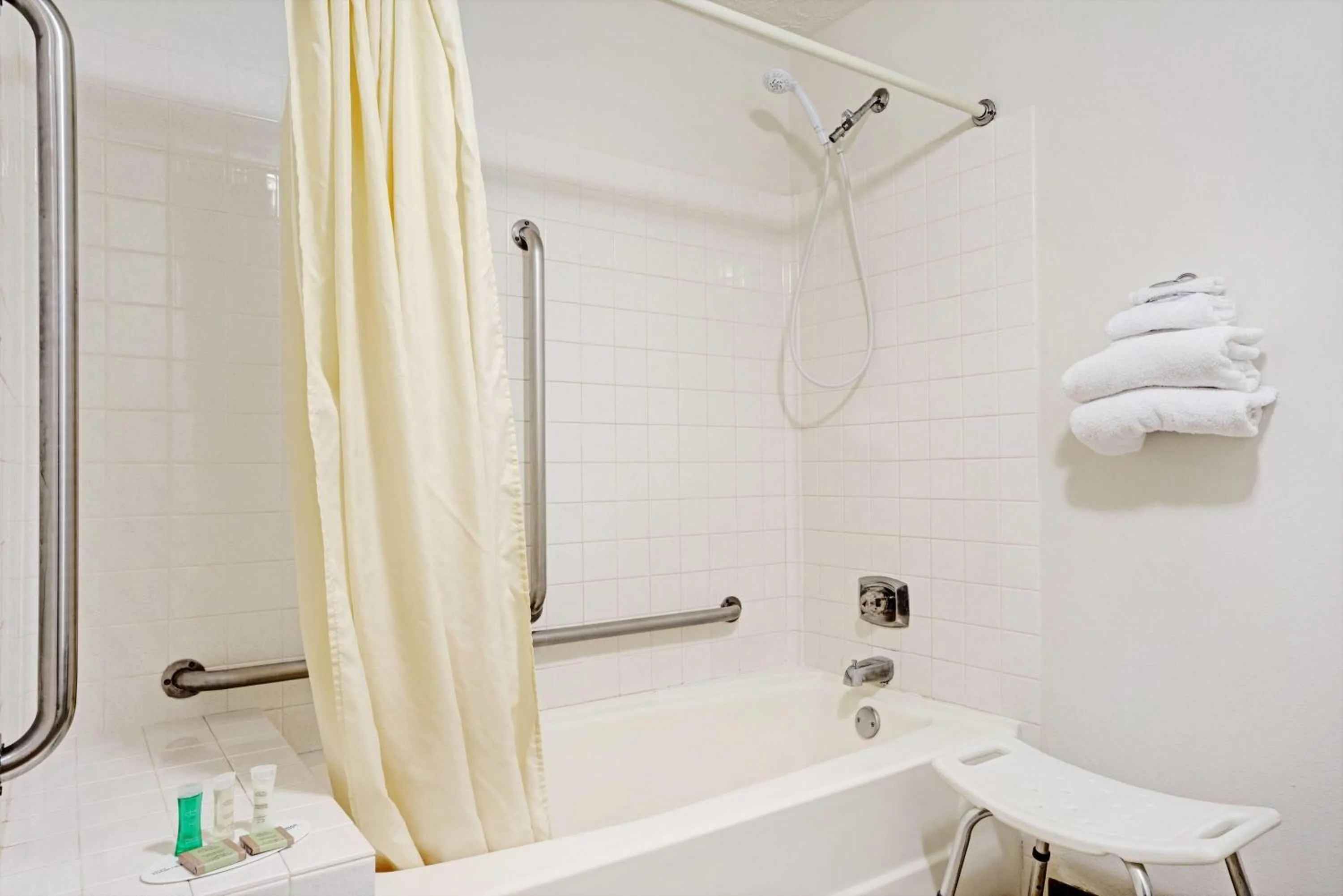 Bathroom in Super 8 by Wyndham Chaska