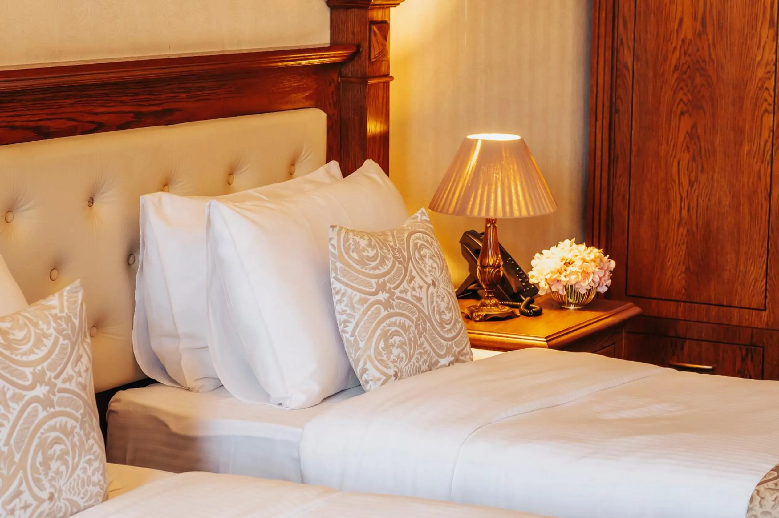 Bed in Tbilisi Laerton Hotel