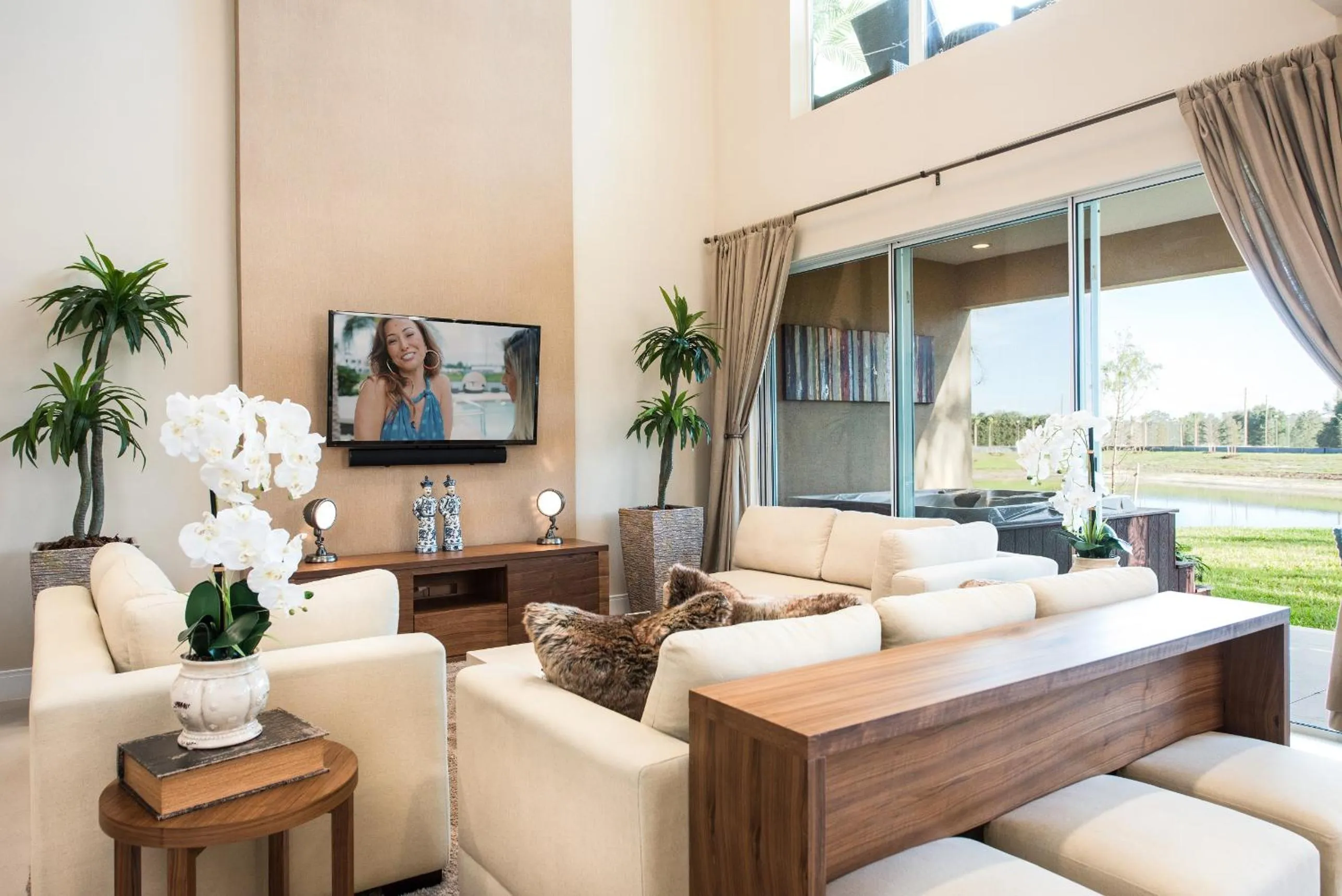 Living room in Magic Village Yards Trademark Collection by Wyndham