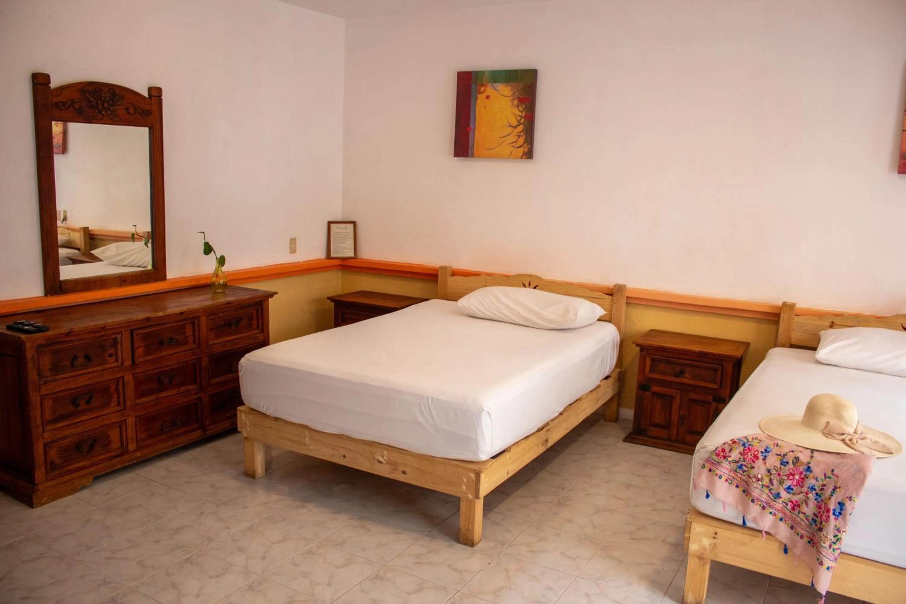 Bed in Hotel Vista Caribe 5ta Av a 5 Pasos de la Playa