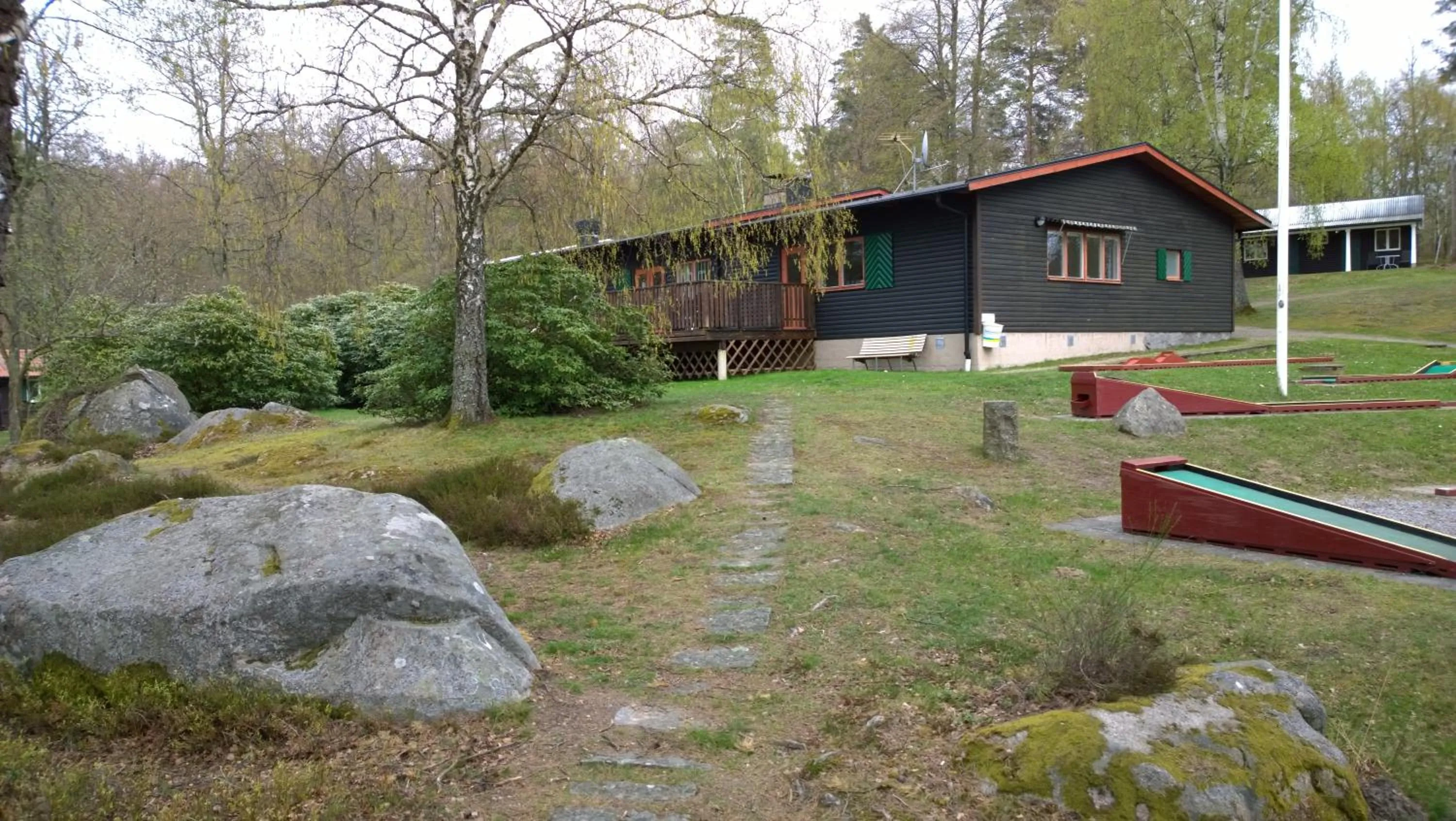 Facade/entrance in Långasjönäs Camping & Stugby