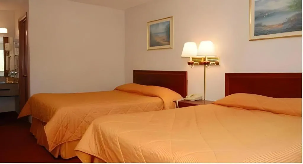 Bed in Econo Lodge Inn & Suites Forest