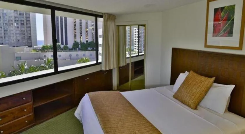 Bed in Marina Tower Waikiki
