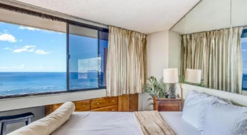 Bed in Marina Tower Waikiki