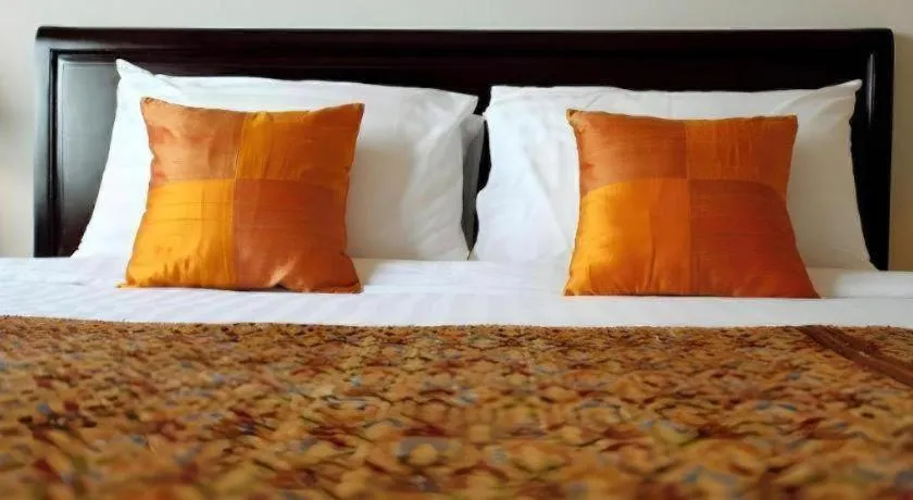 Bed in Lao Golden Hotel