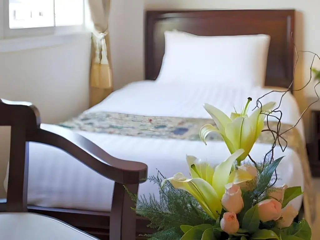 Bed in Lao Golden Hotel Bed in Lao Golden Hotel