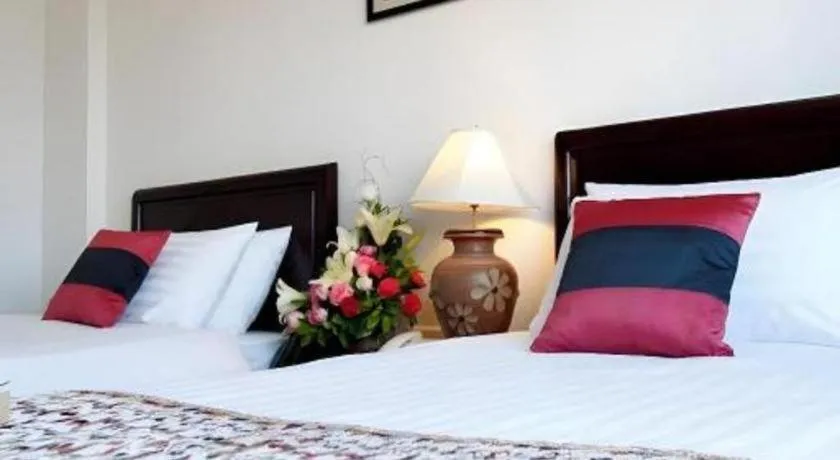 Bed in Lao Golden Hotel