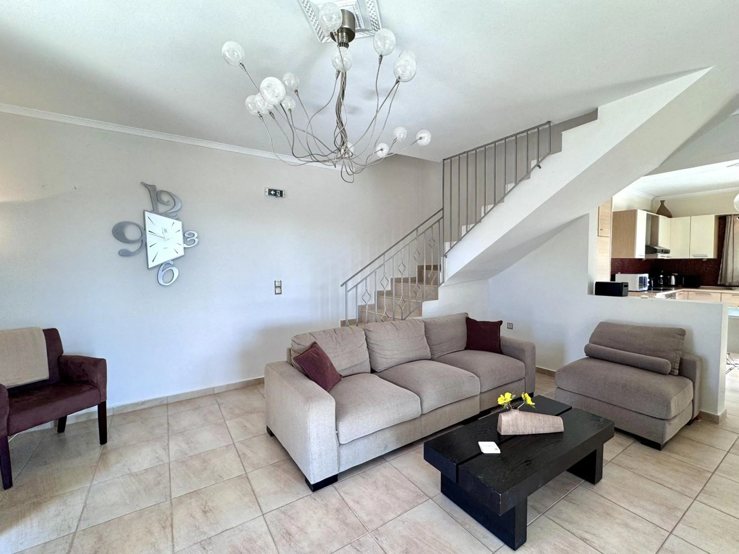 Communal lounge/ TV room in Villa Yianna
