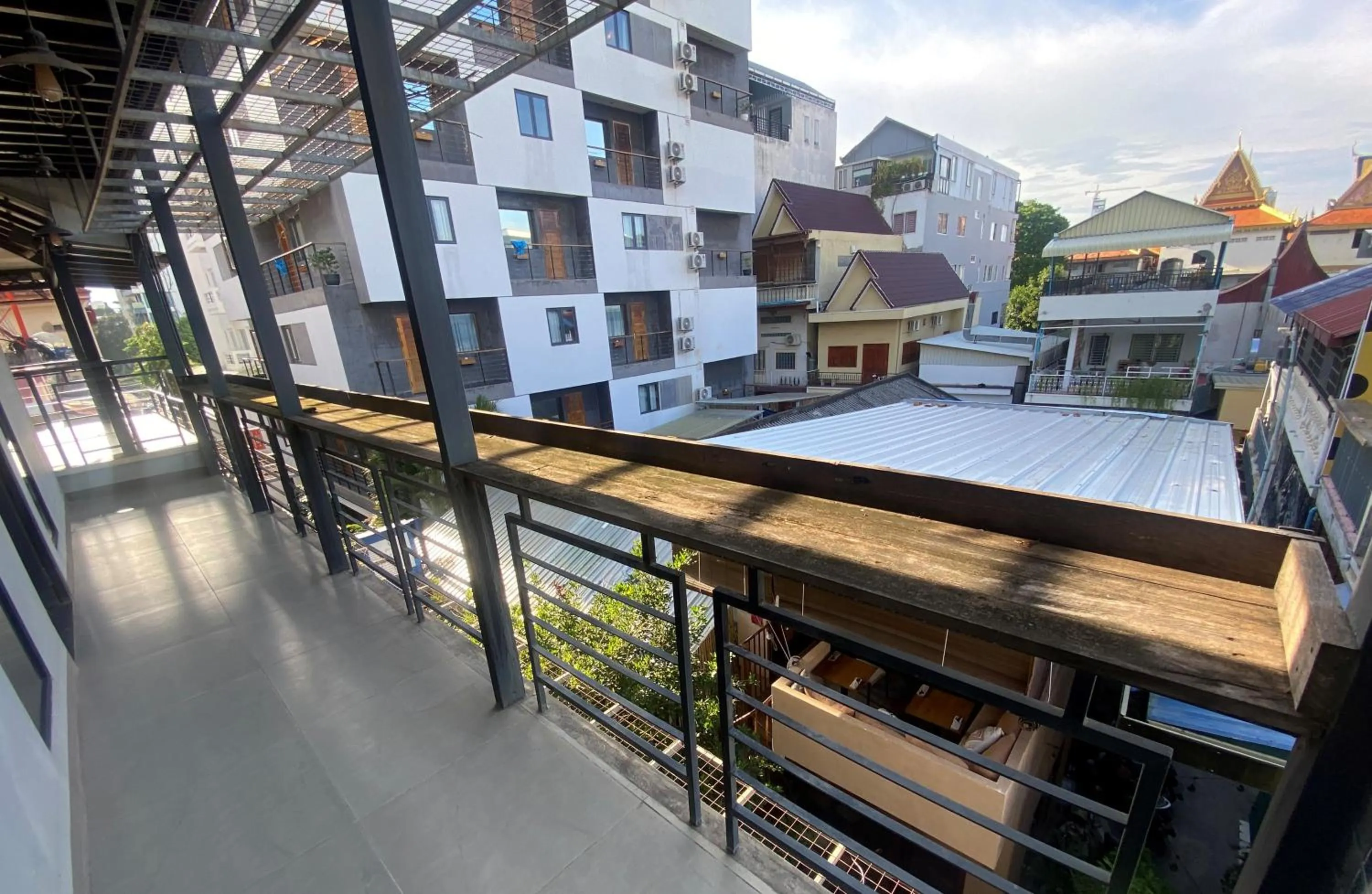 Balcony/Terrace in Feliz Hostel Cafe & Bar