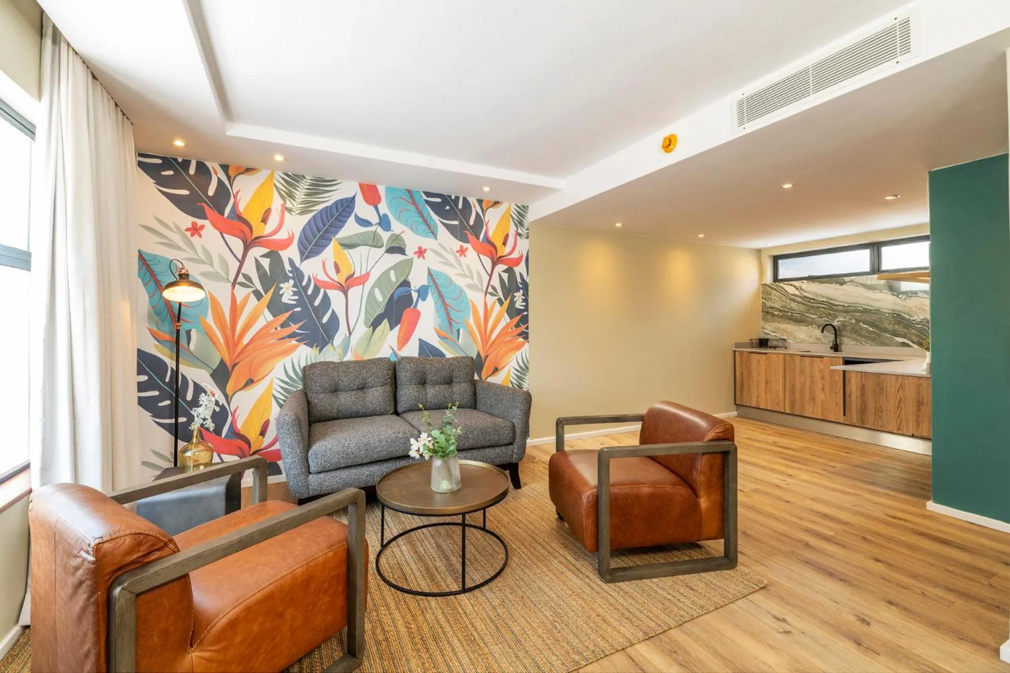 Seating area in 258 Hotel