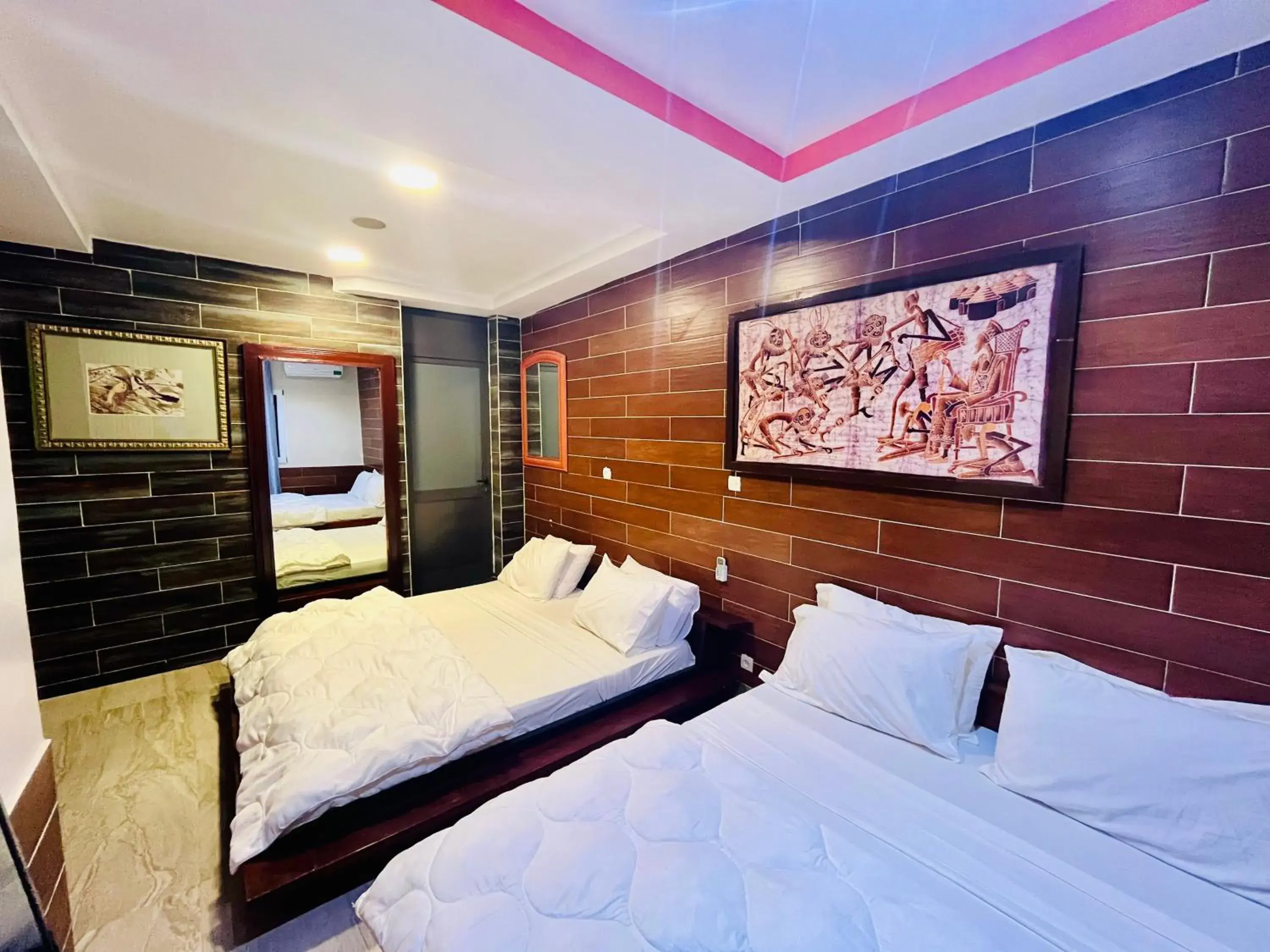 Bed in Hôtel Darou Khoudoss Bed in Hôtel Darou Khoudoss