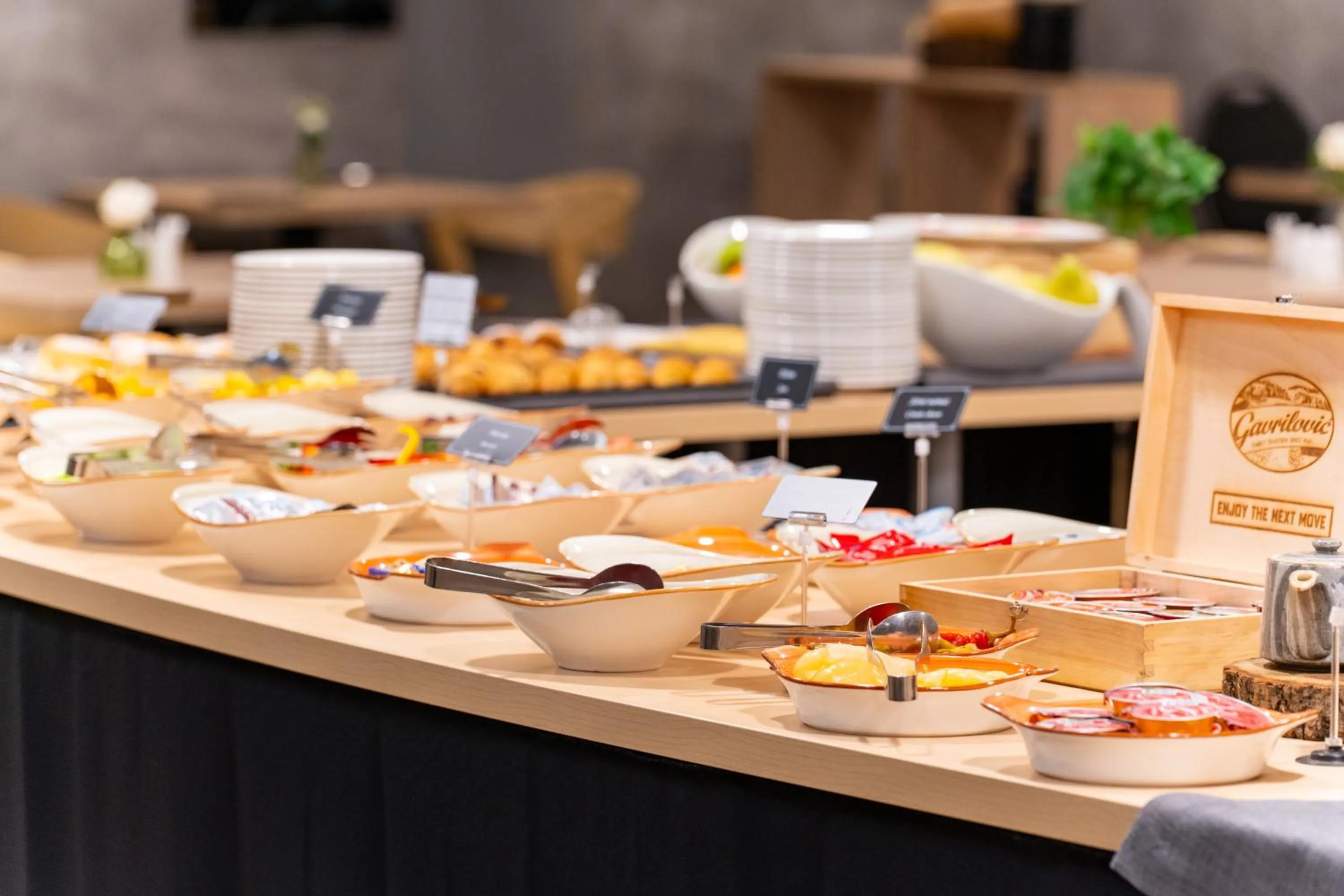 Buffet breakfast in Hotel Academia