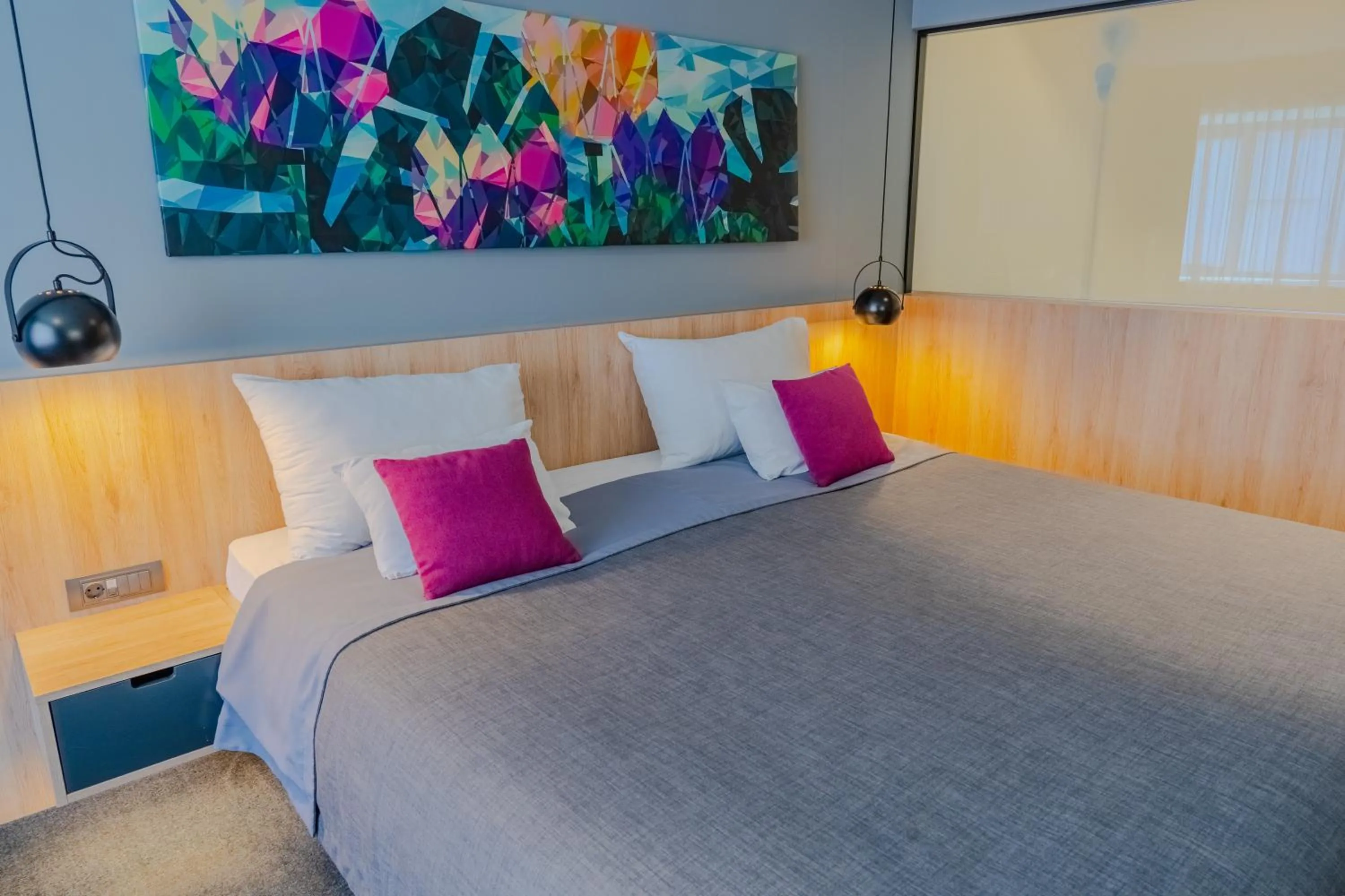 Bed in Hotel Academia