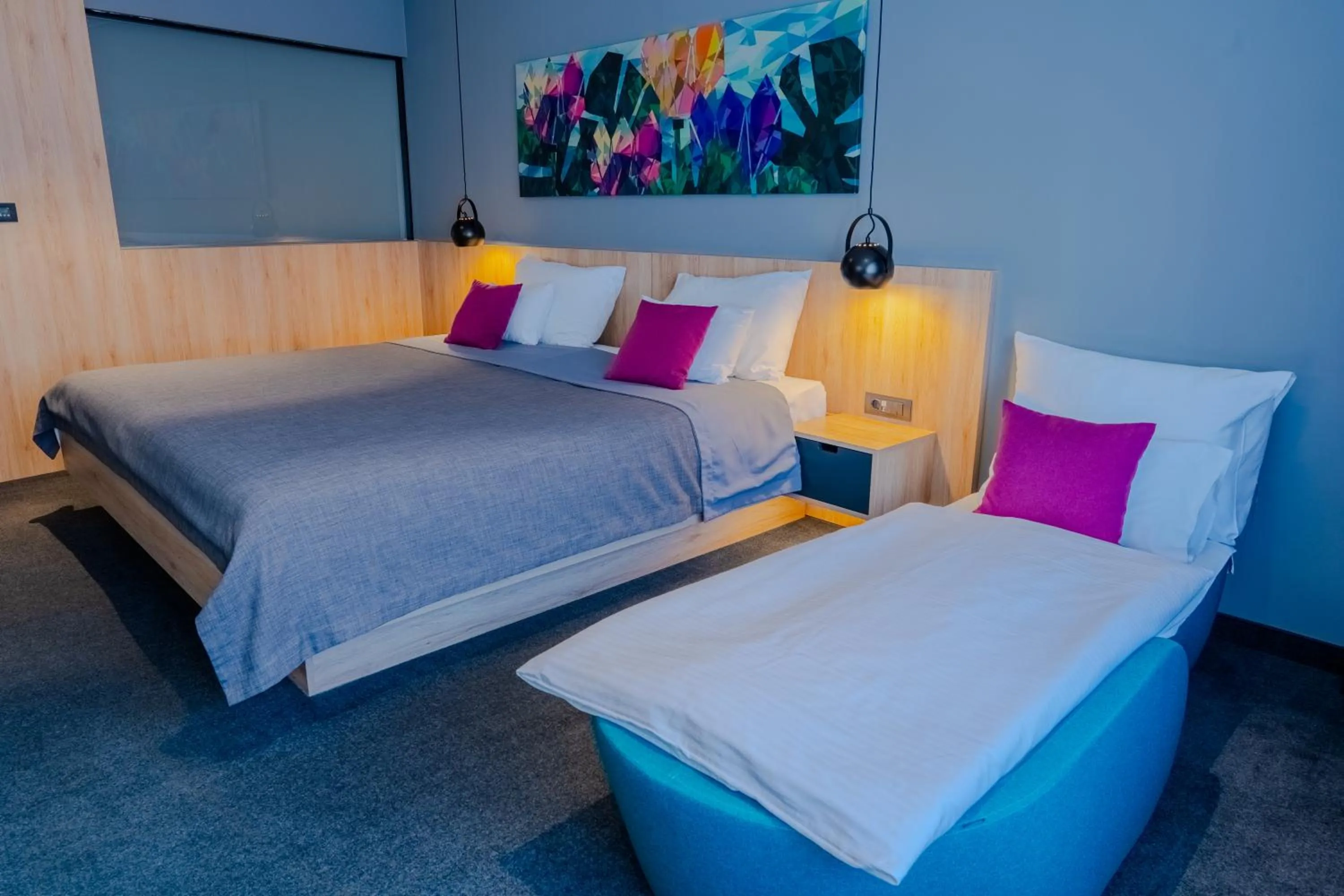 Bed in Hotel Academia