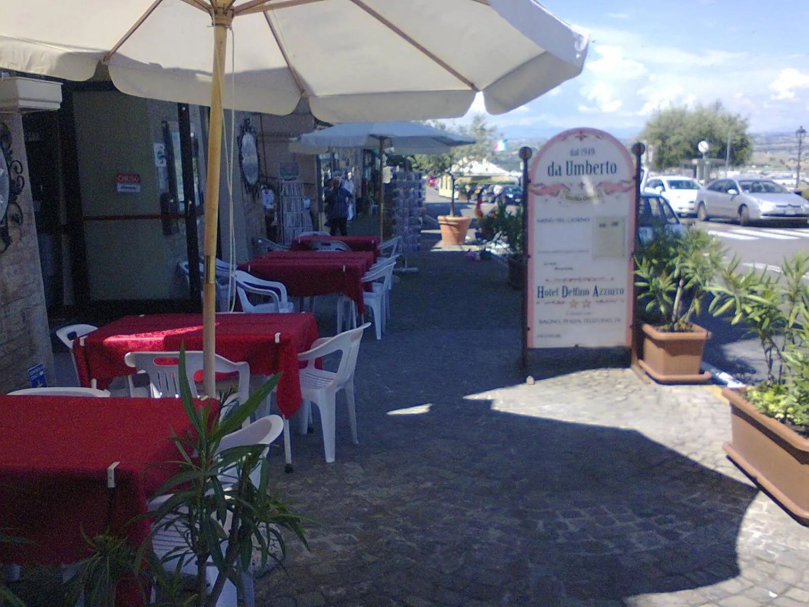 Patio in Pensione Delfino Azzurro