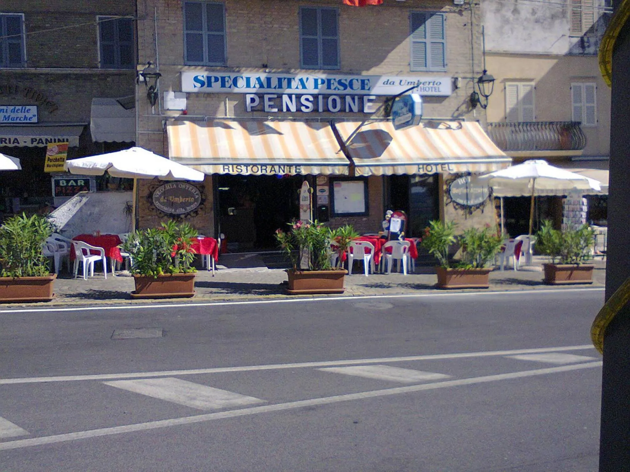 Patio in Pensione Delfino Azzurro