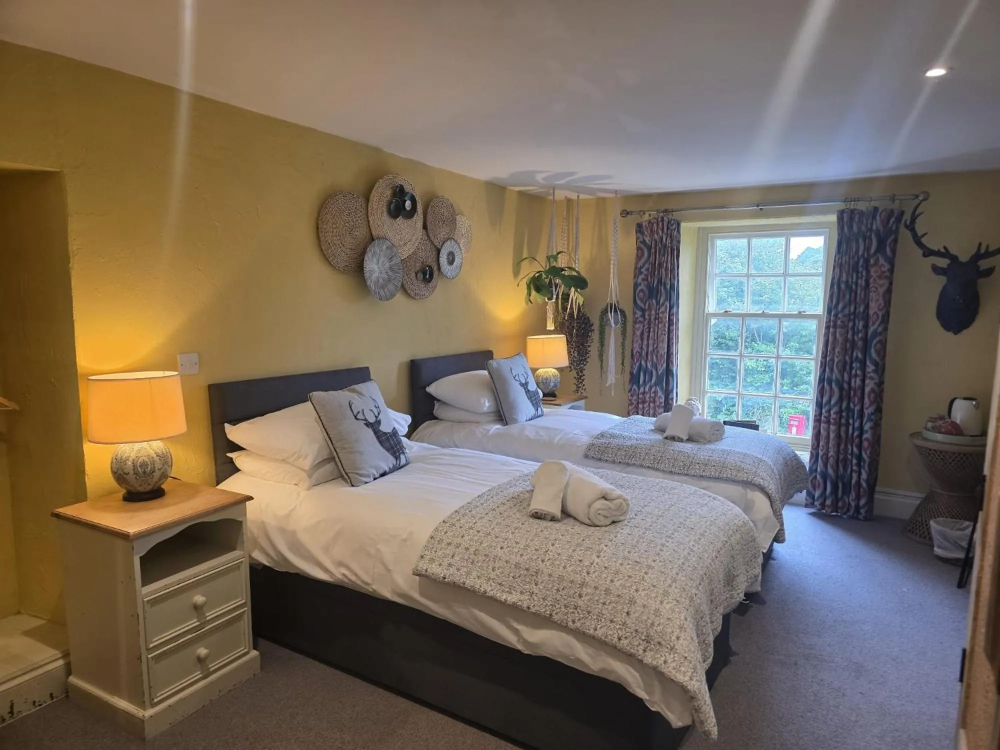 Bed in The Brown Horse Inn