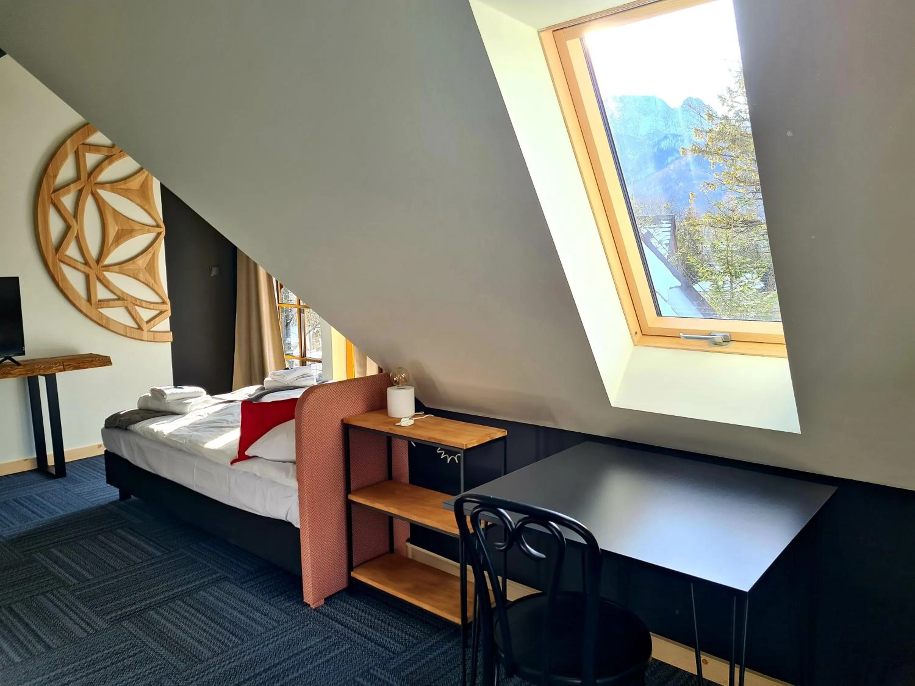 View (from property/room), Bed in Willa Sienkiewiczówka