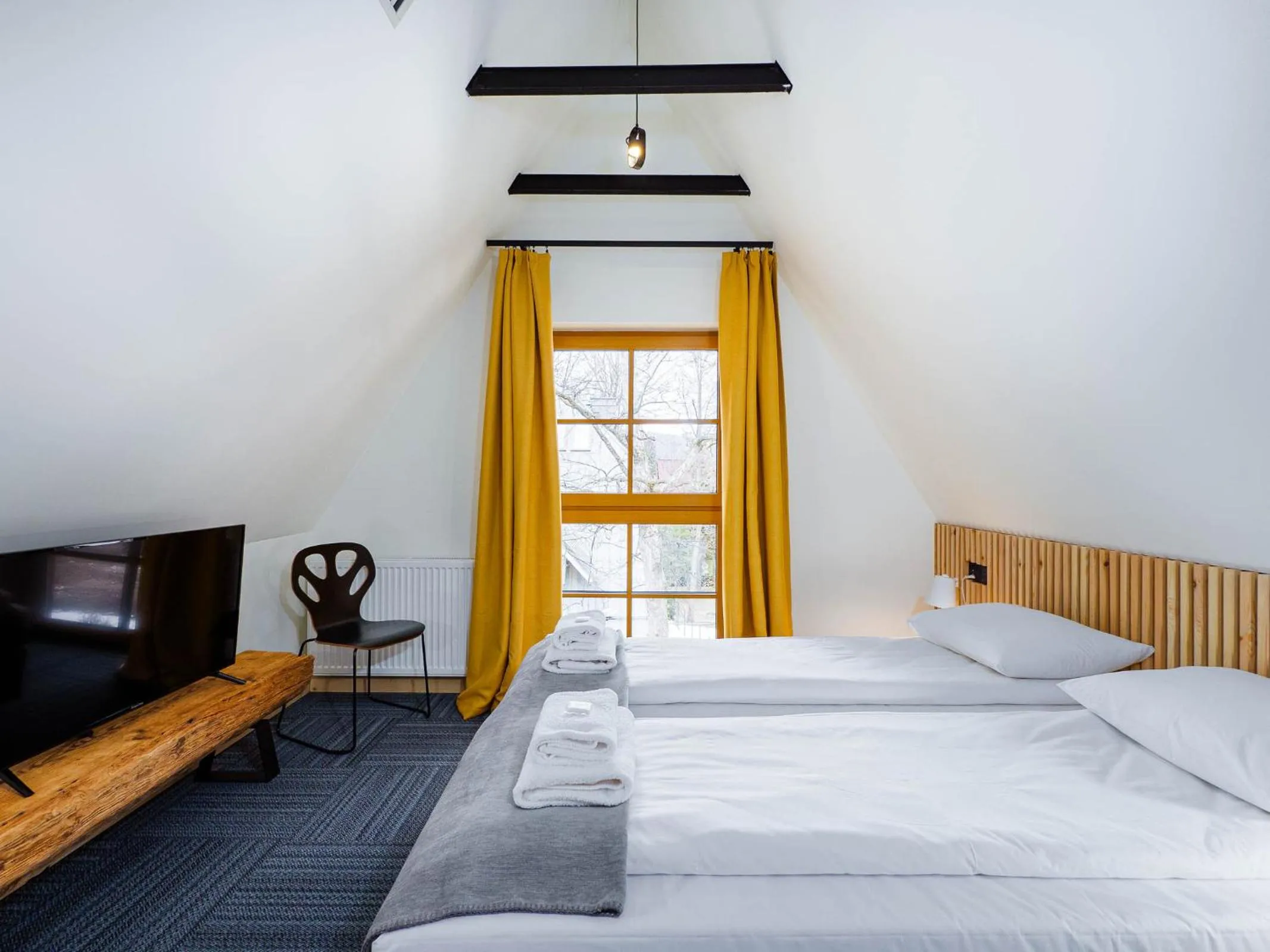 View (from property/room), Bed in Willa Sienkiewiczówka